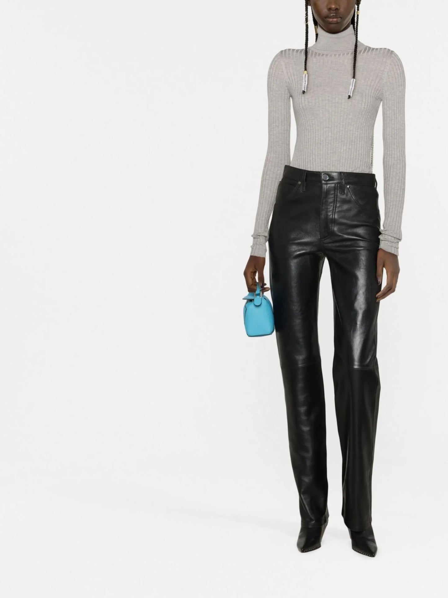 crystal-embellished knitted bodysuit