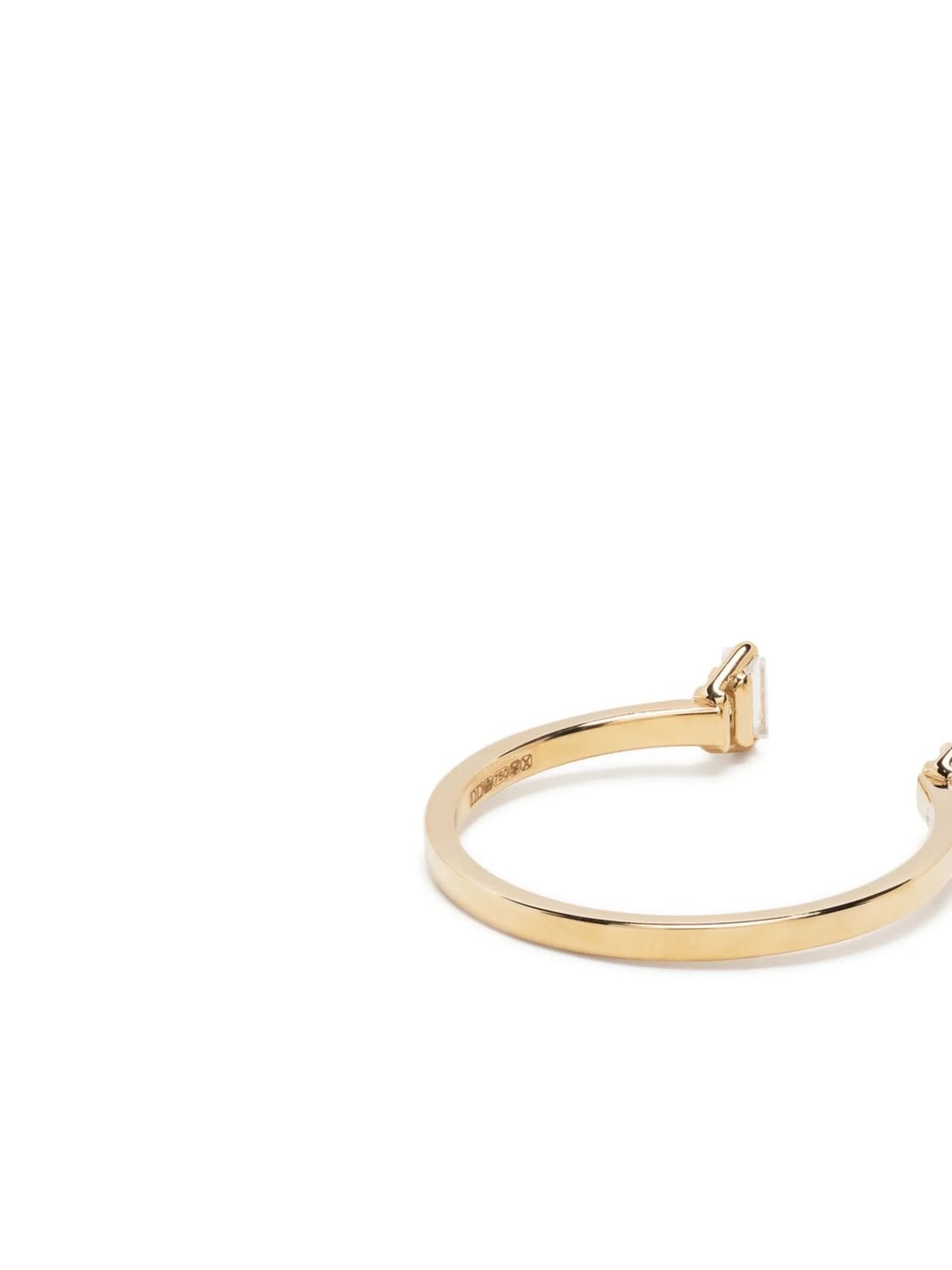 18kt yellow gold Dots diamond ring