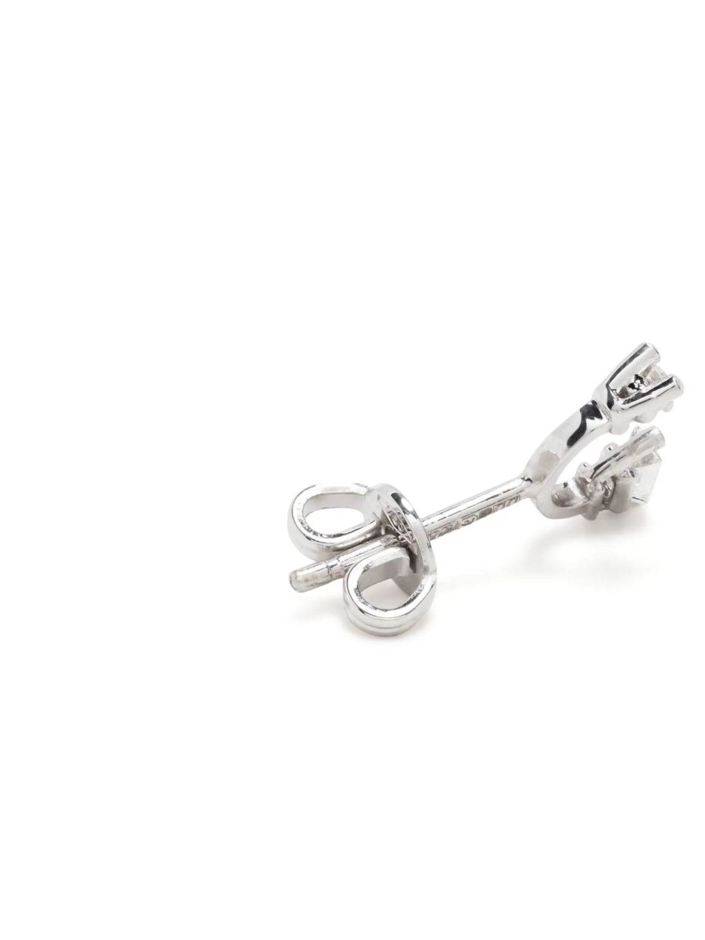 18kt white gold Micro diamond single stud earring