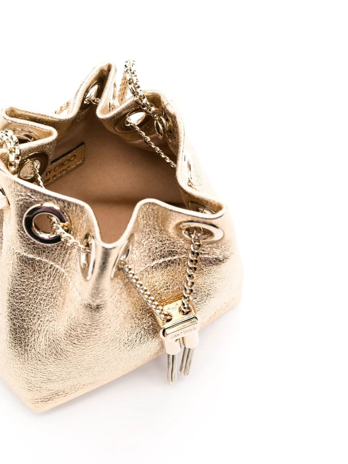 micro Bon Bon metallic nappa bag