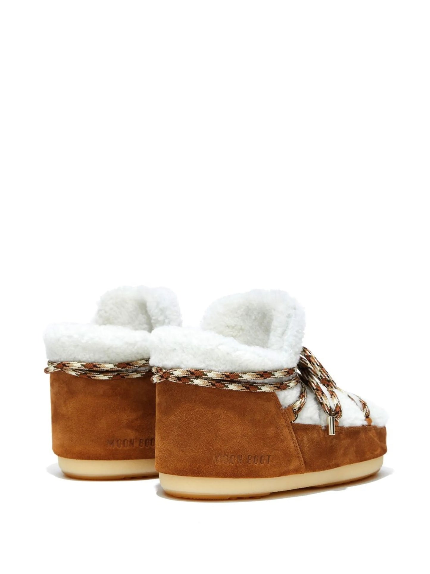 shearling lace-up boots