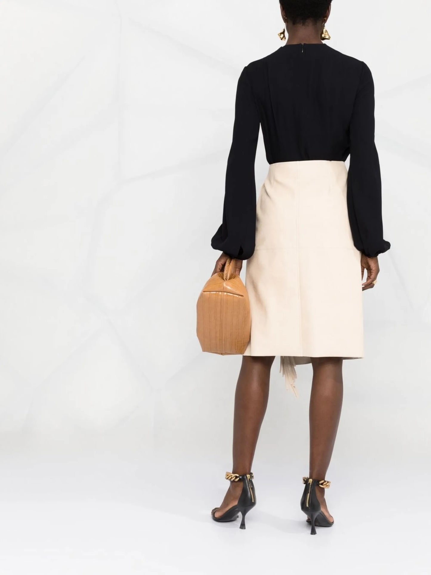 fringed wrap skirt