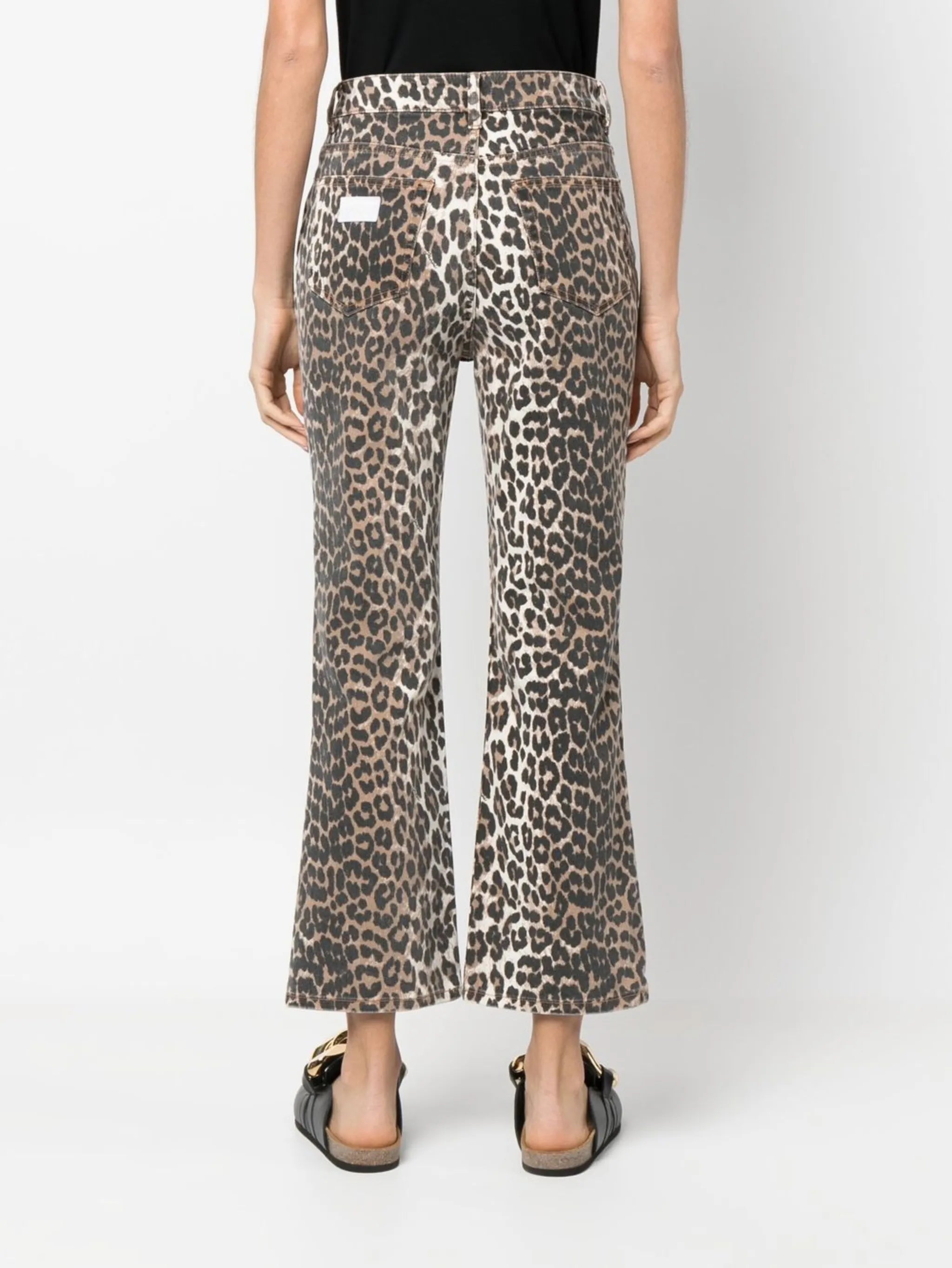 Betzy leopard cropped jeans