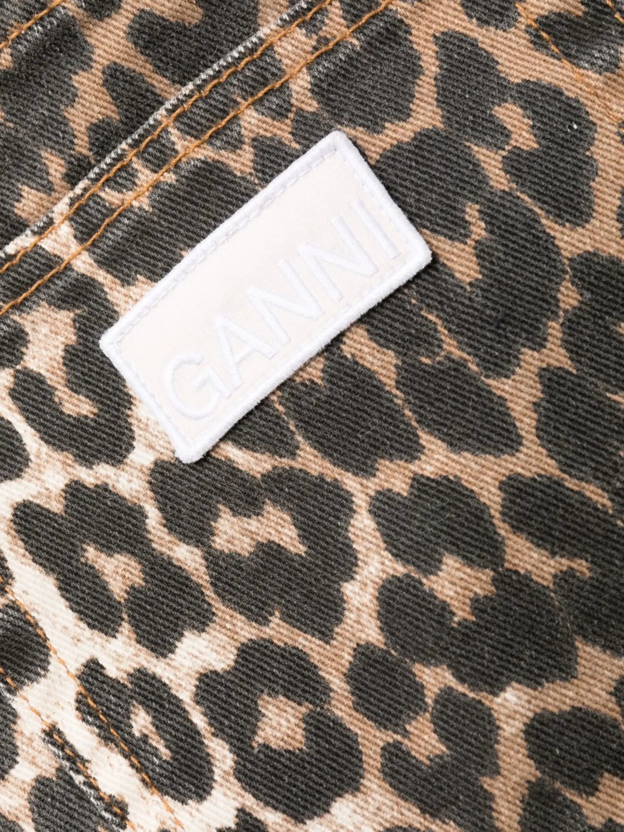 Betzy leopard cropped jeans