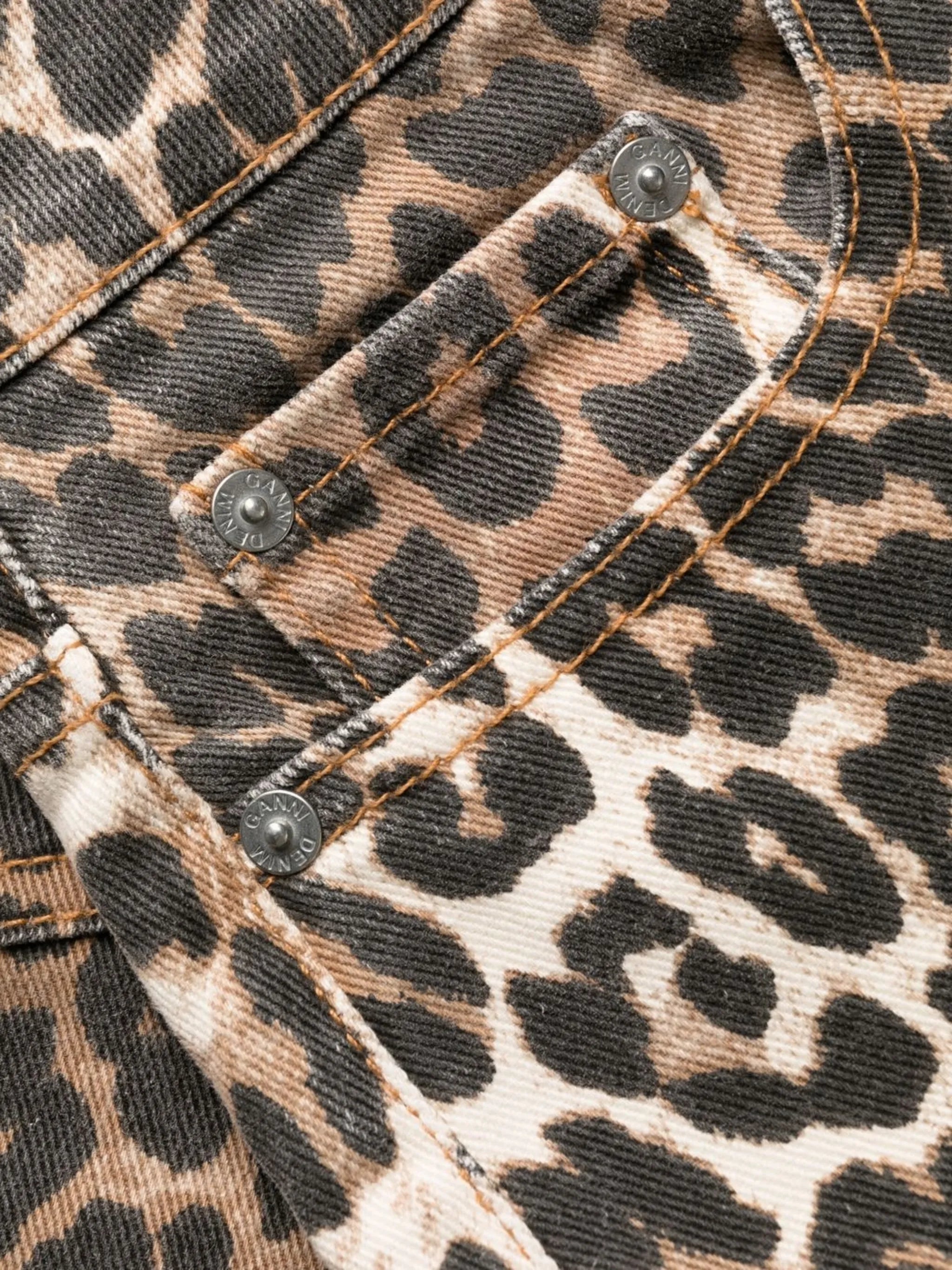 Betzy leopard cropped jeans