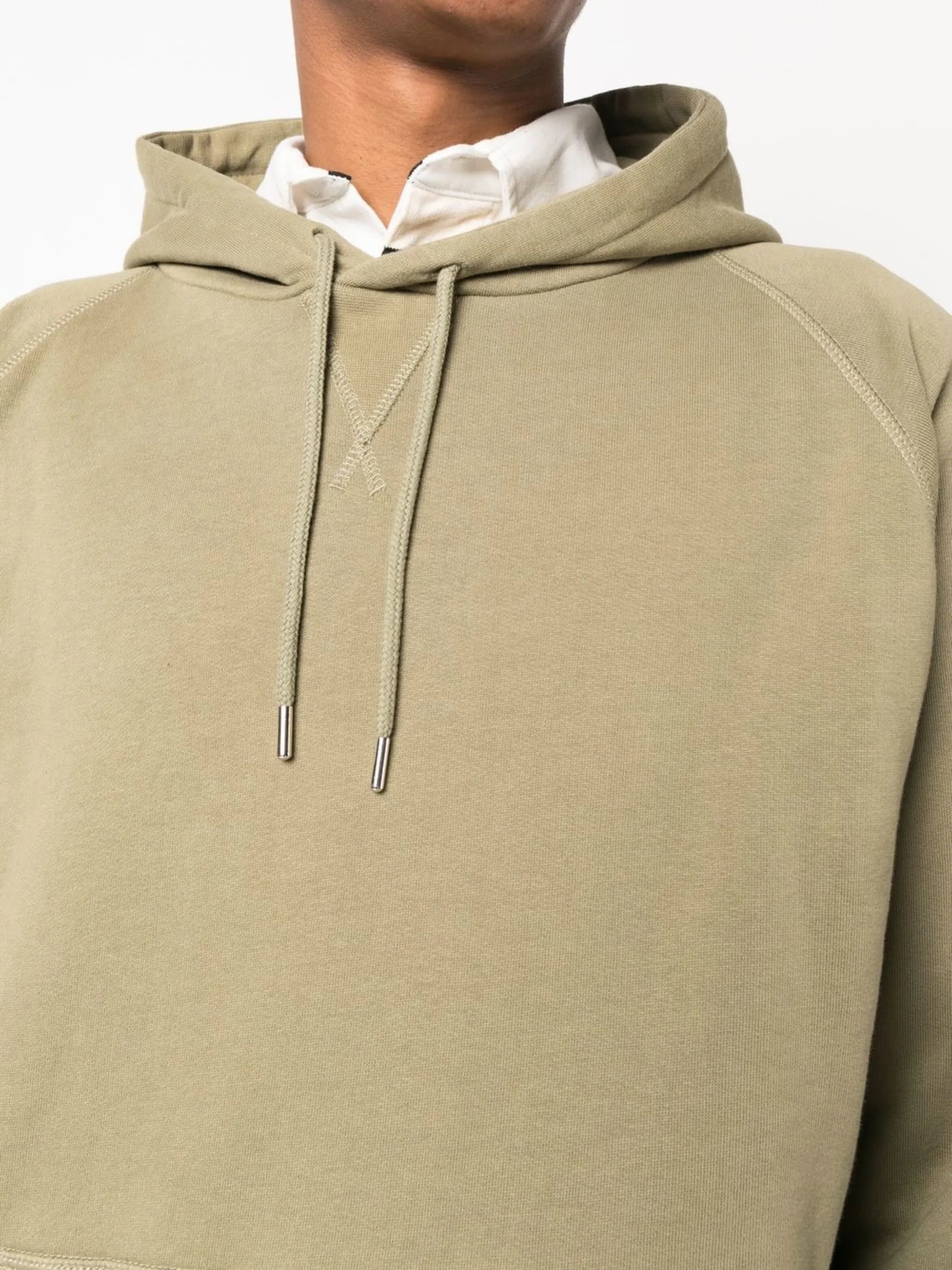 logo-print long-sleeved hoodie