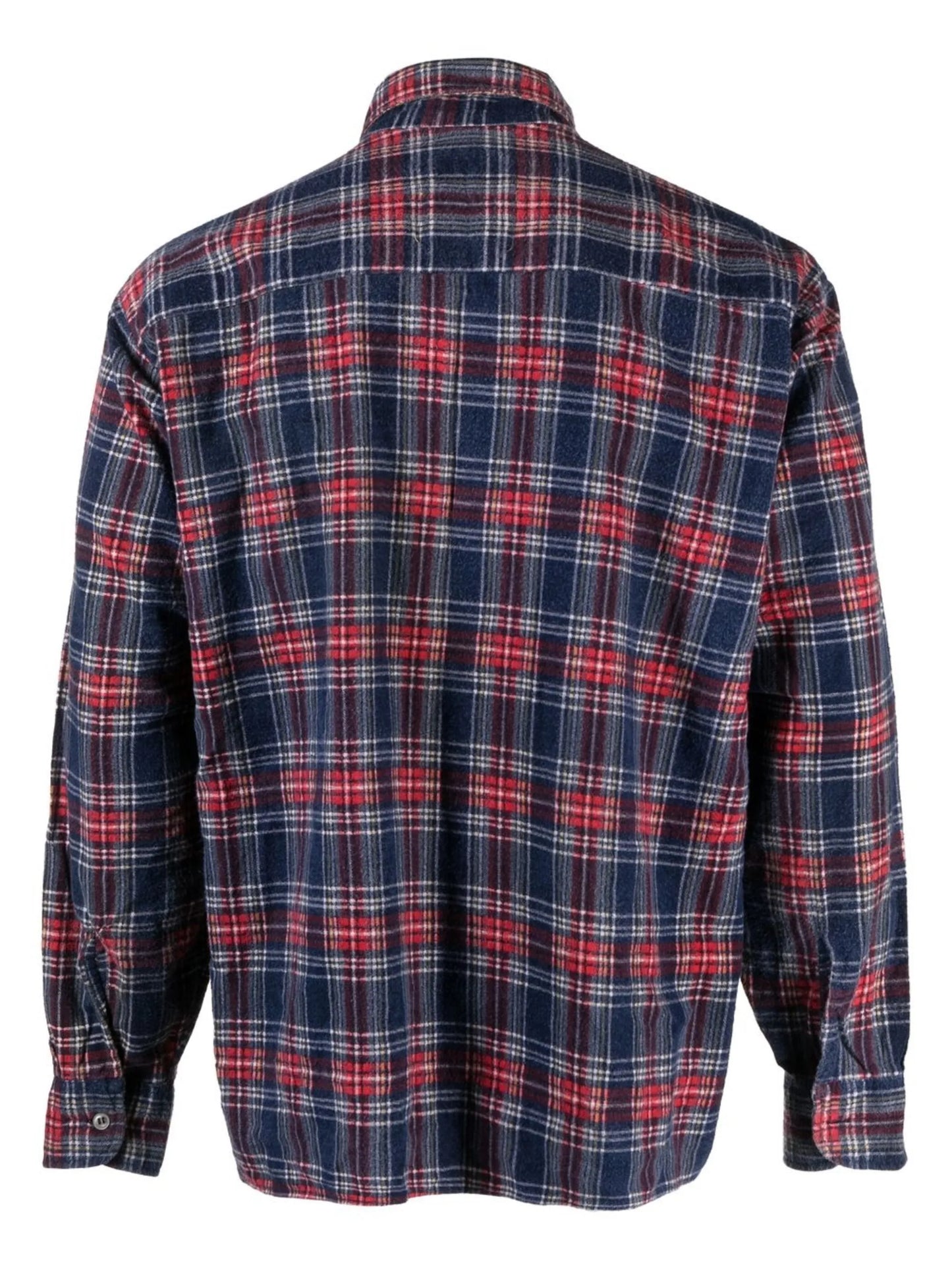 check-pattern flannel shirt