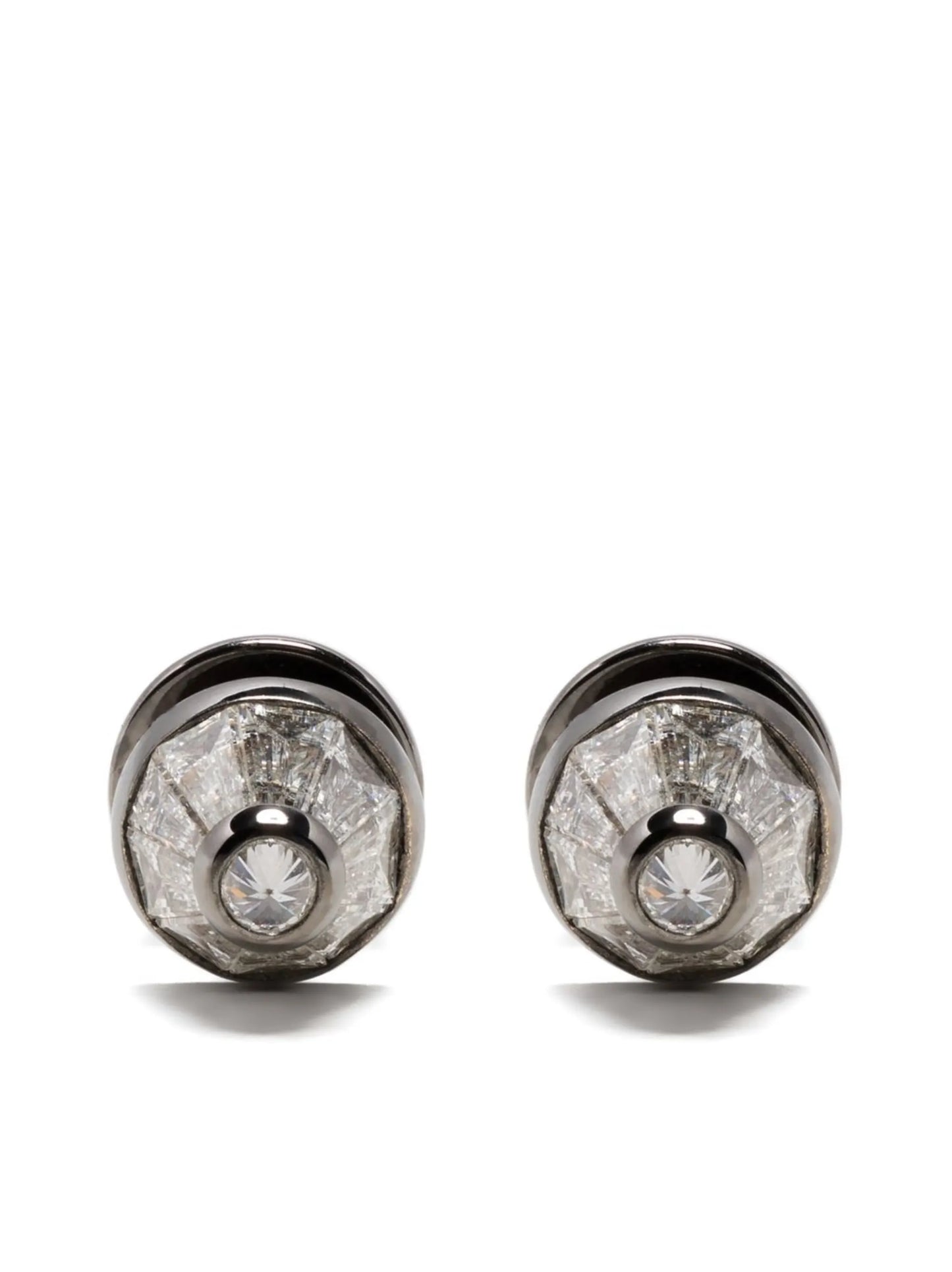 18kt white gold Energy diamond stud earrings