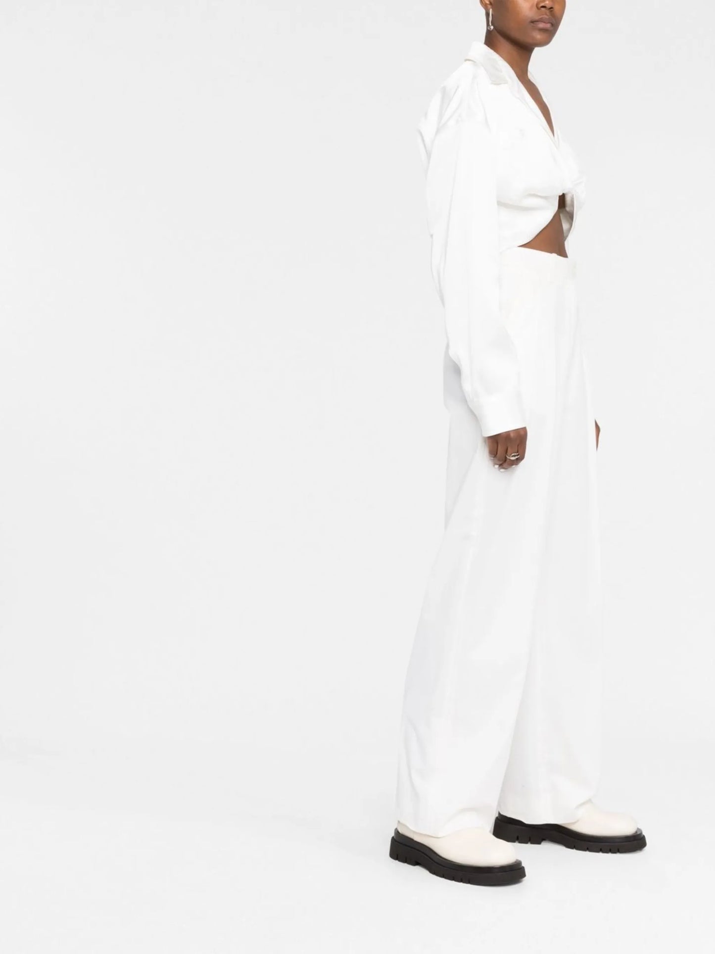twisted crop shirt