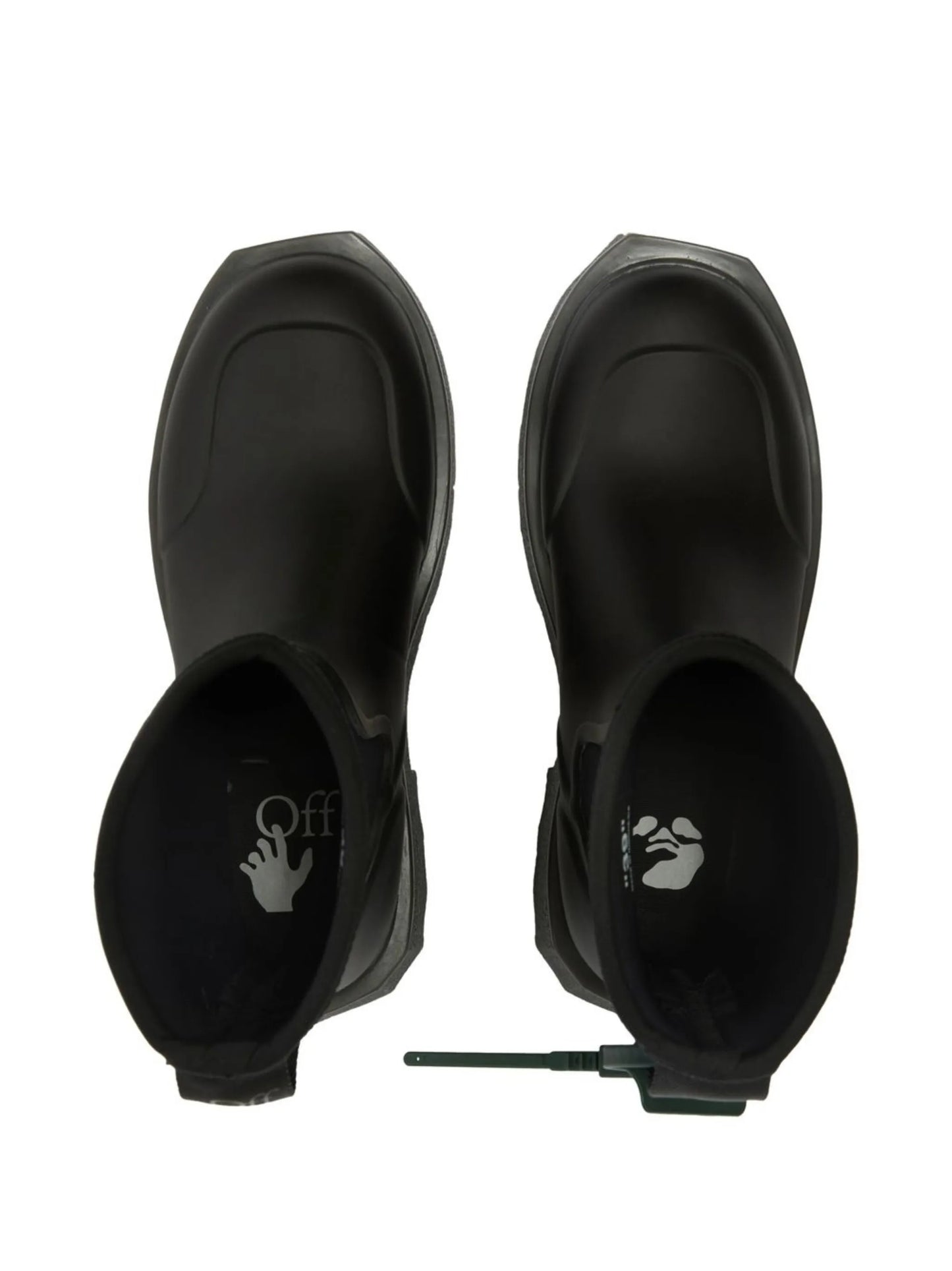 Sponge logo-print rain boots