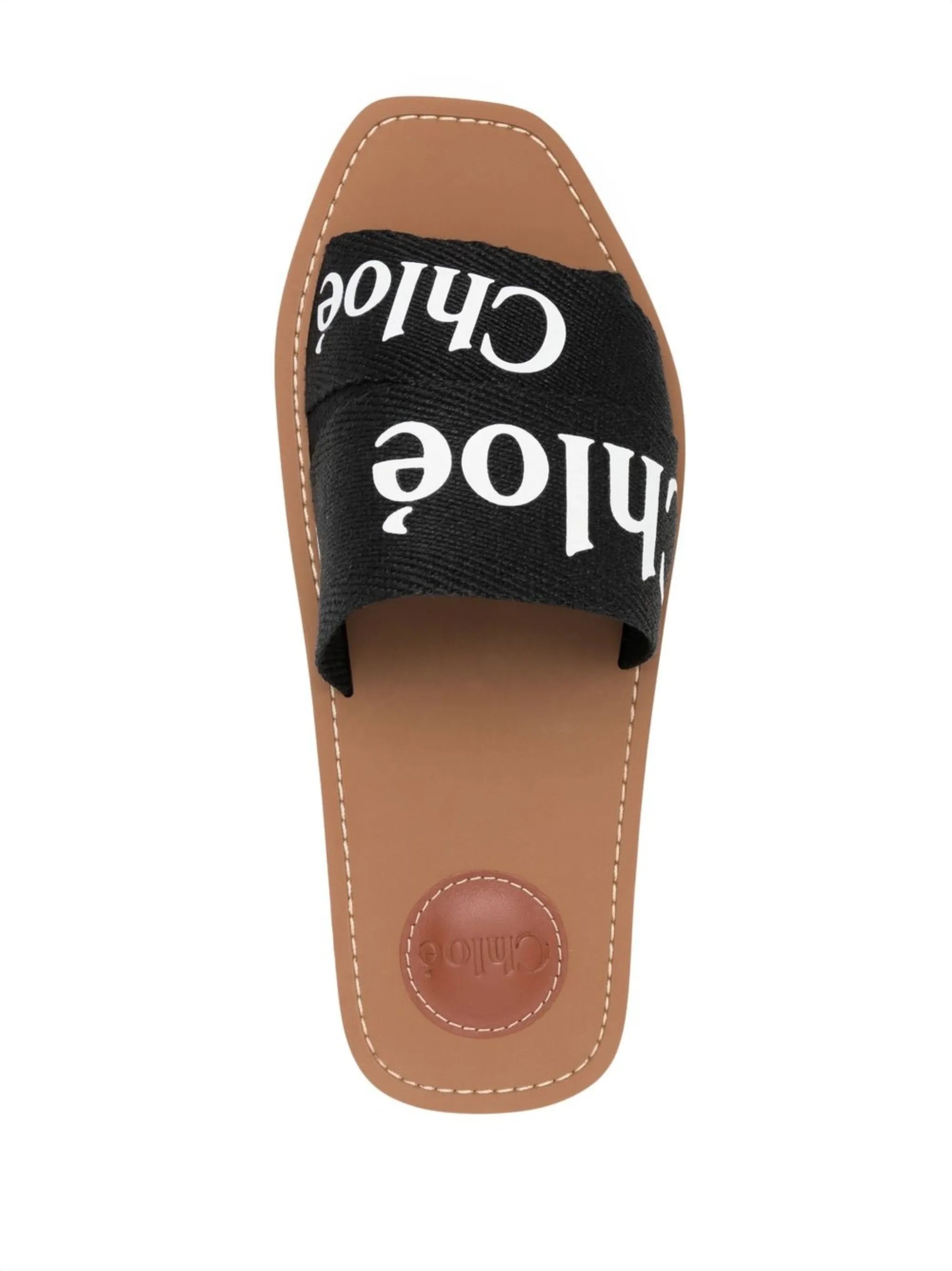 logo-strap sandals