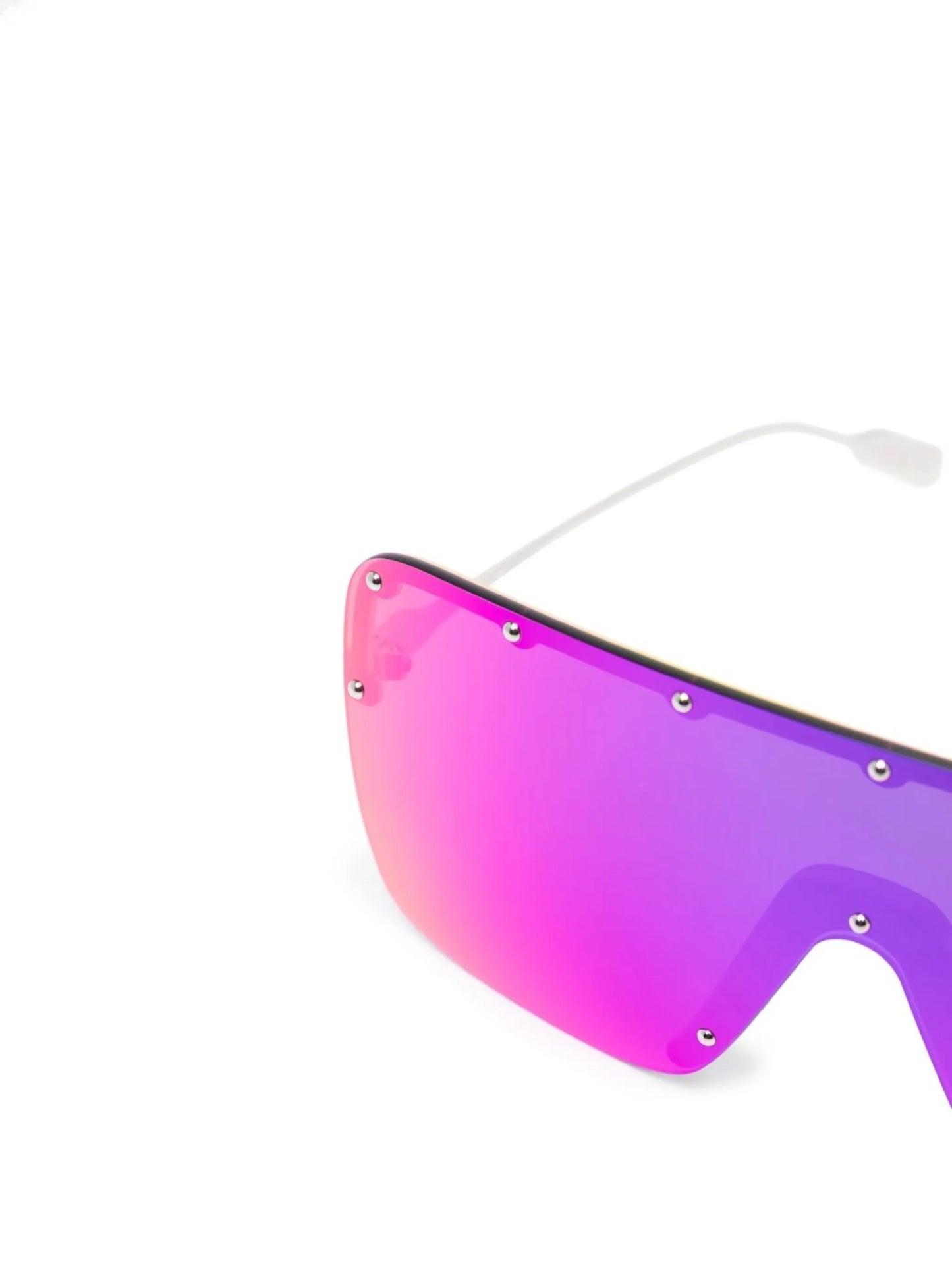 oversized-frame studded sunglasses