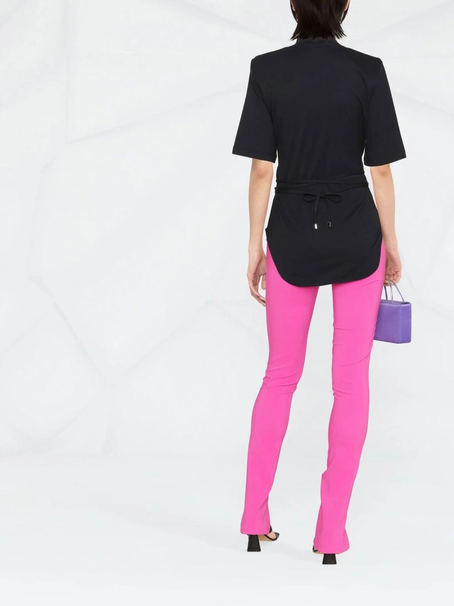 Aurelie tied-waist T-shirt