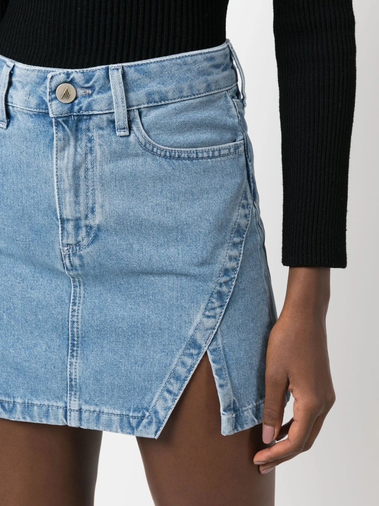 Lula denim miniskirt