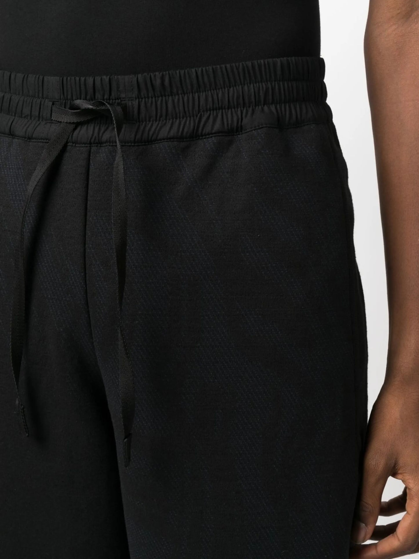 elasticated waist wide leg trousers