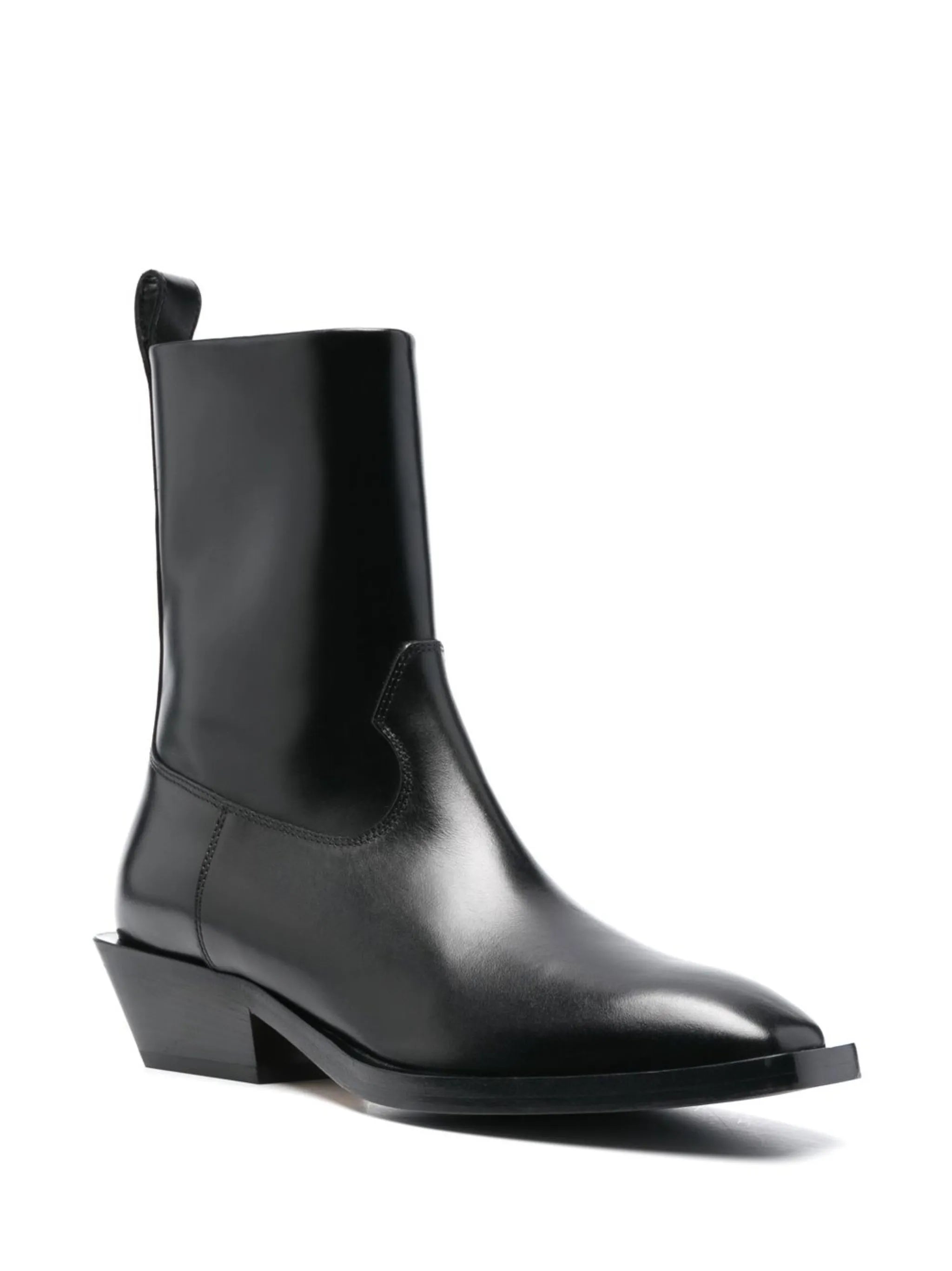 tapered-heel ankle boots