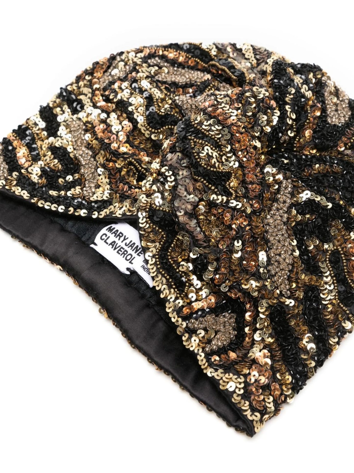 Jameela sequin-embellished turban