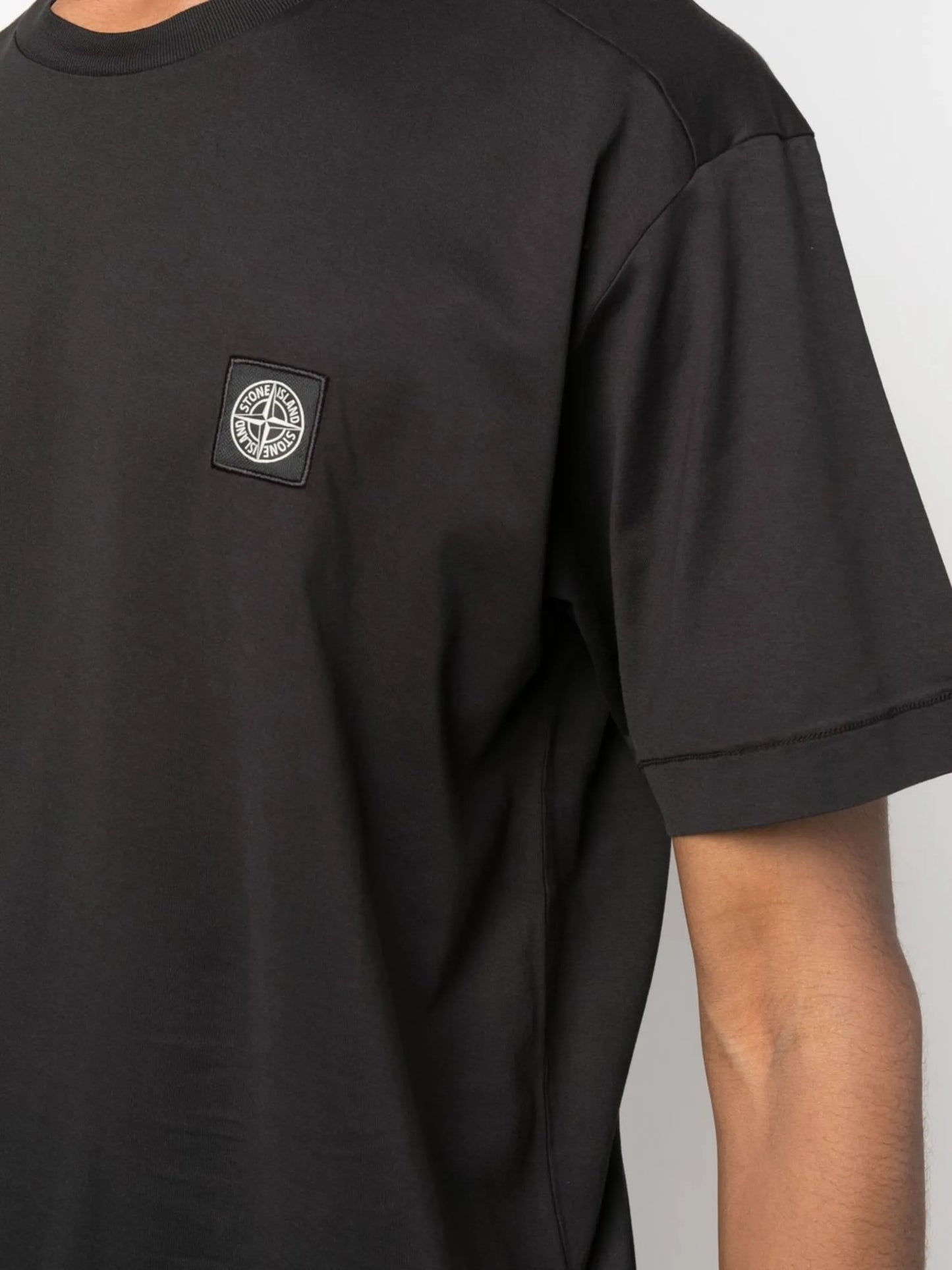 Compass-motif cotton T-shirt