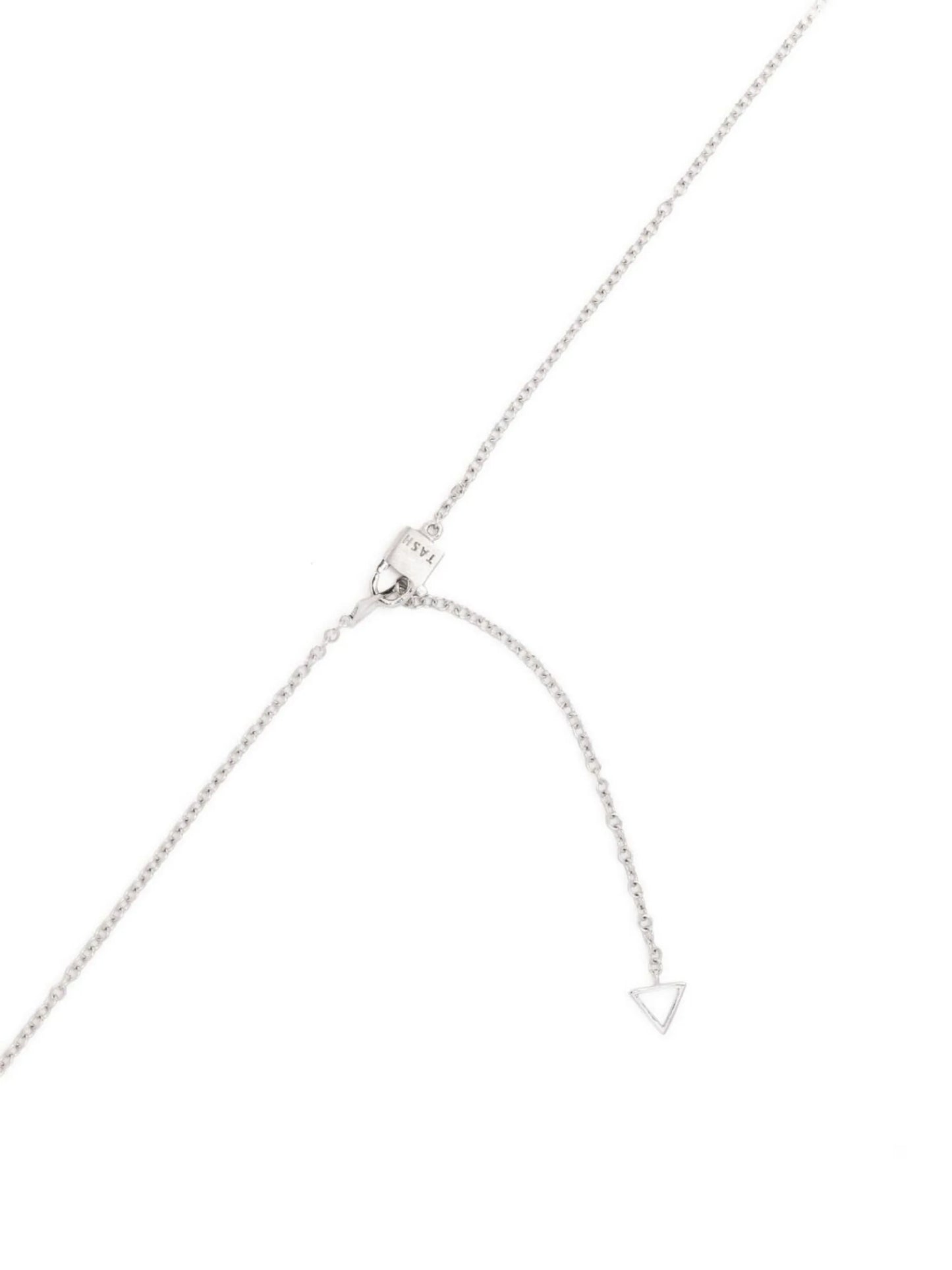 18kt white gold Star diamond necklace