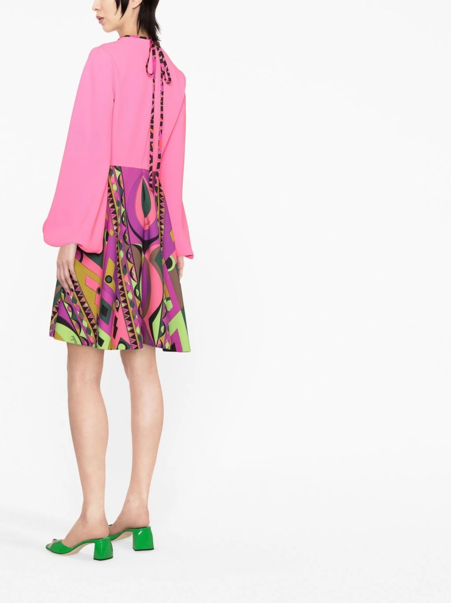 Rombi-print minidress