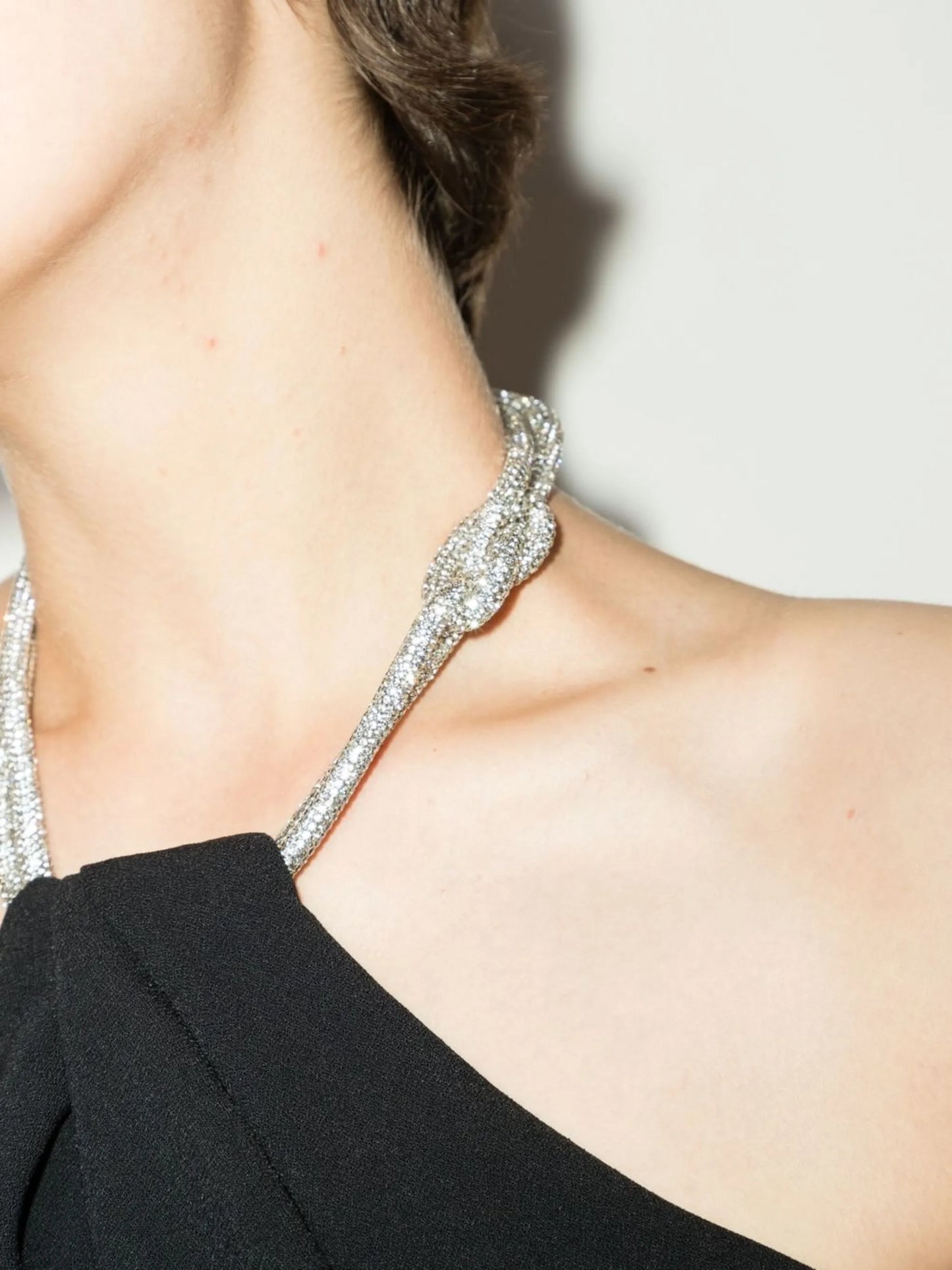 Riva crystal-embellished gown