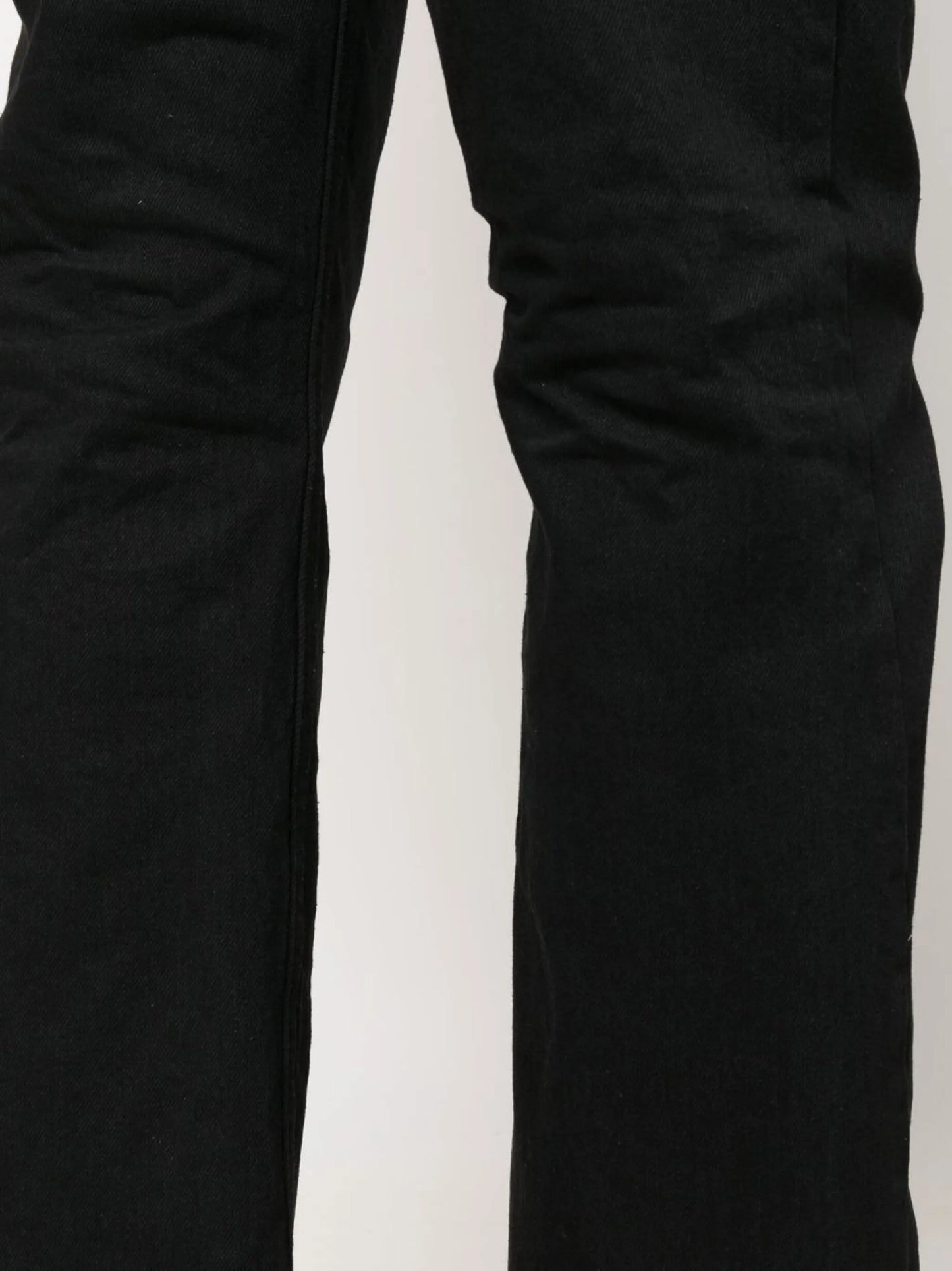 raw-cut slim-fit jeans