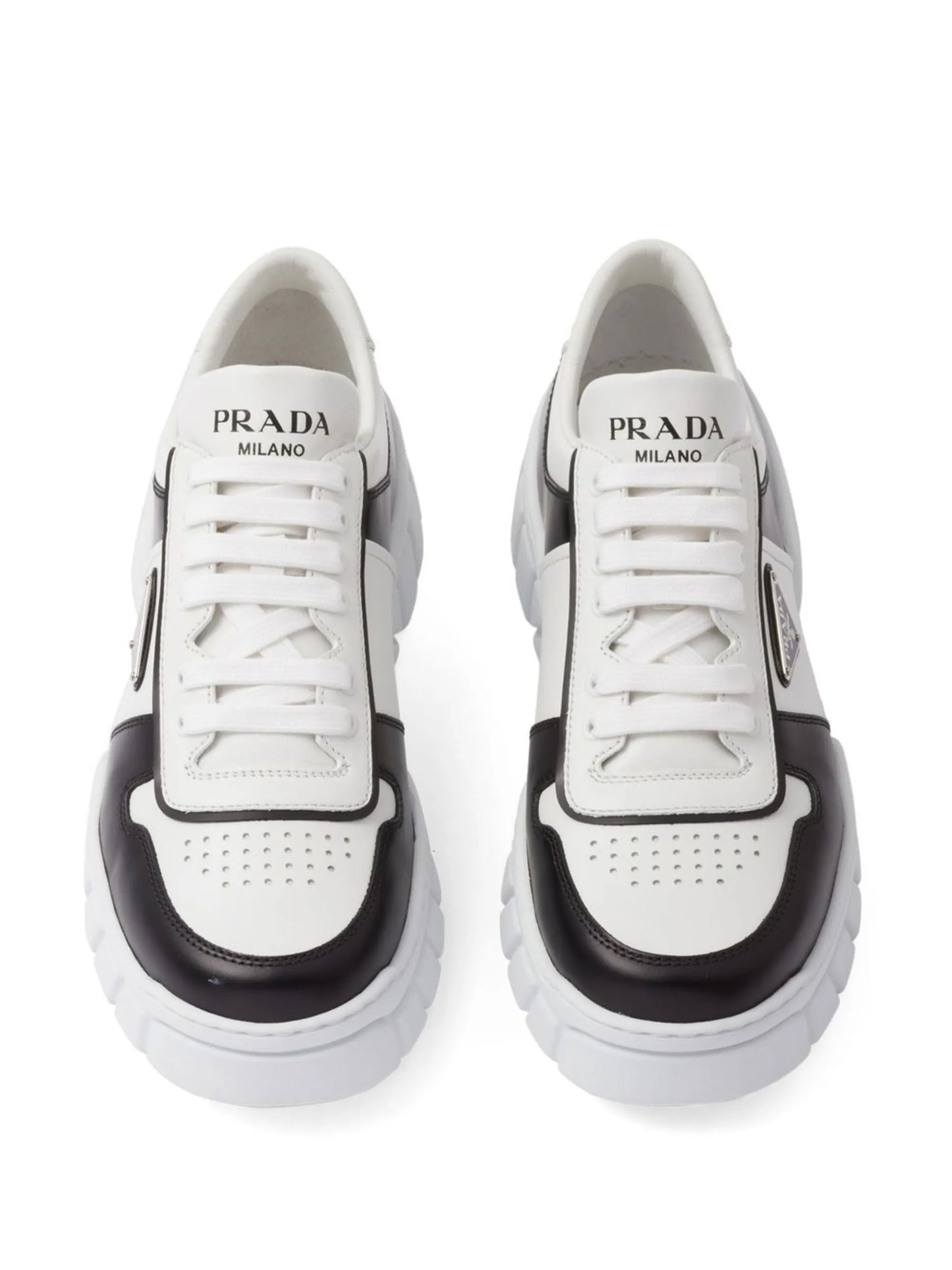 low-top leather sneakers