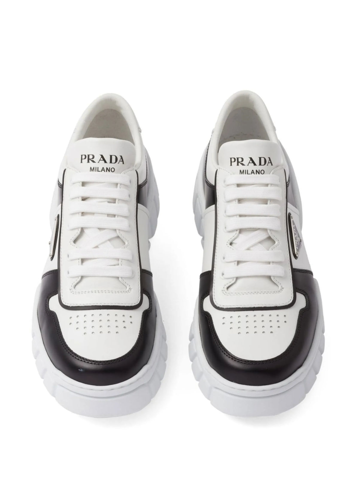 low-top leather sneakers