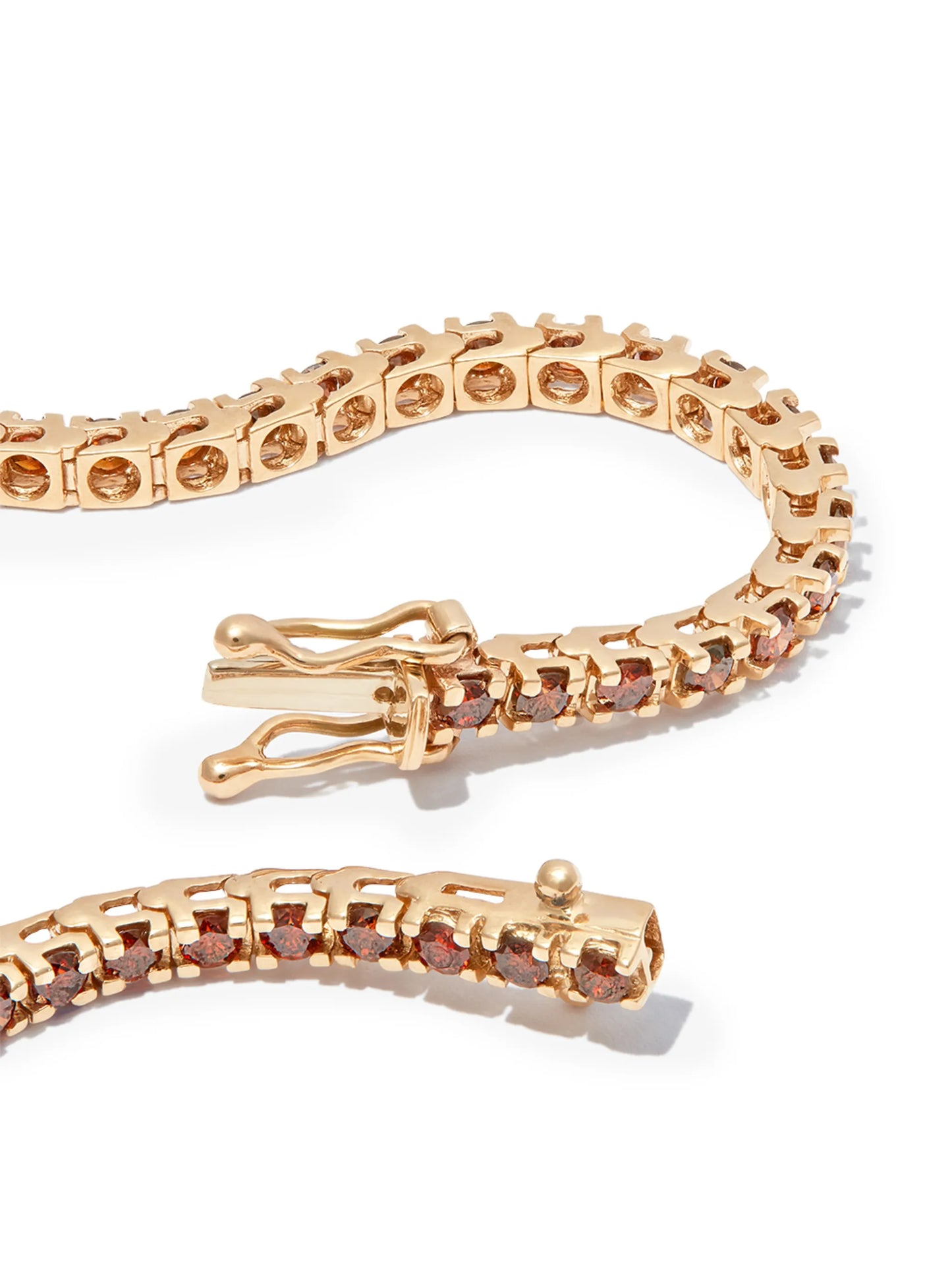 14kt yellow gold Spectra diamond tennis bracelet