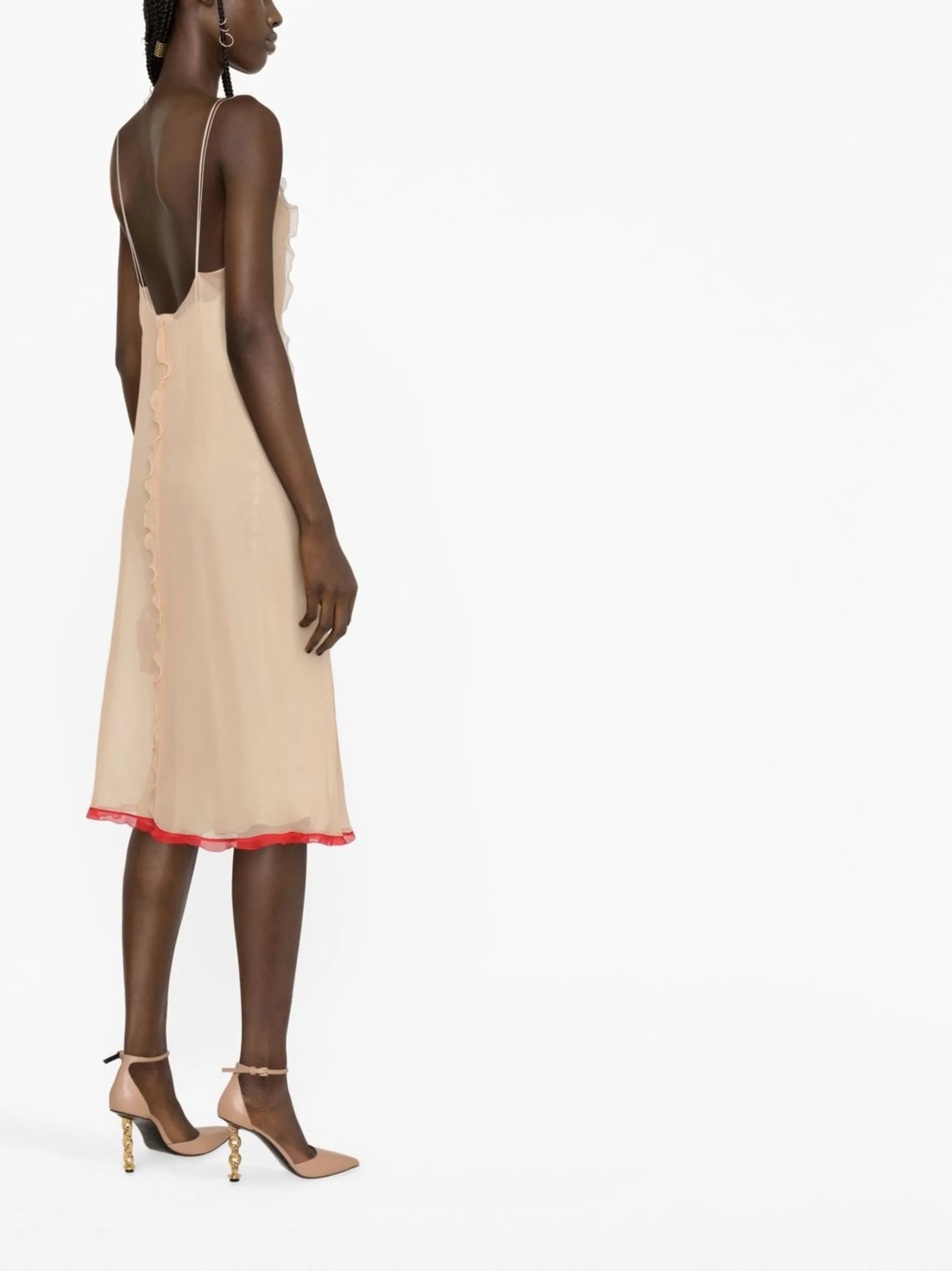 silk midi dress