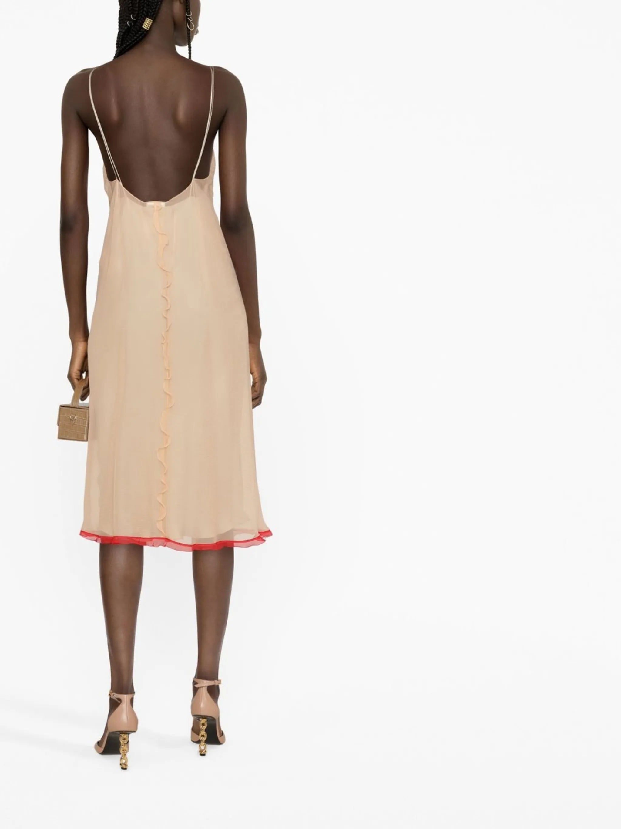 silk midi dress