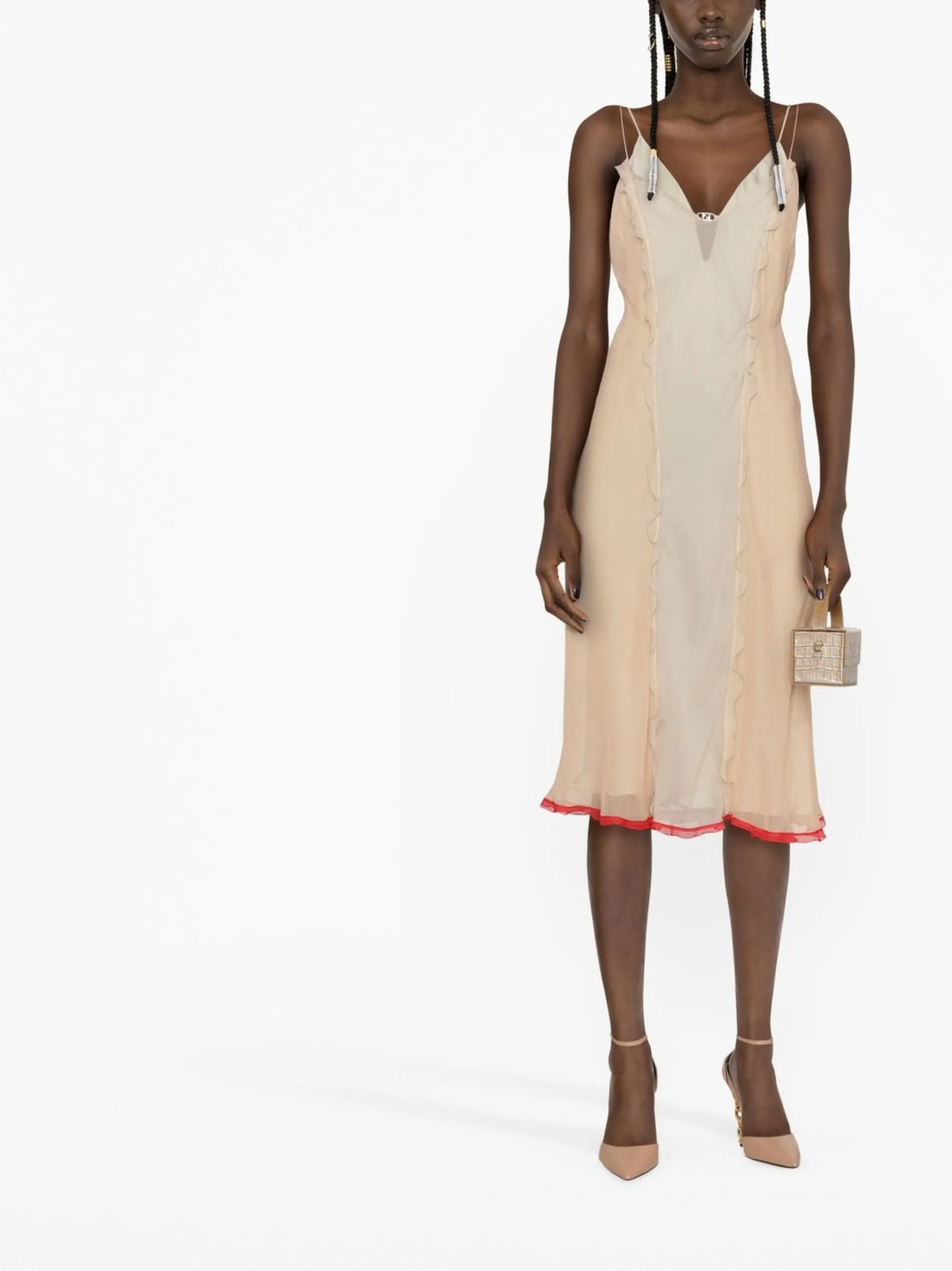 silk midi dress