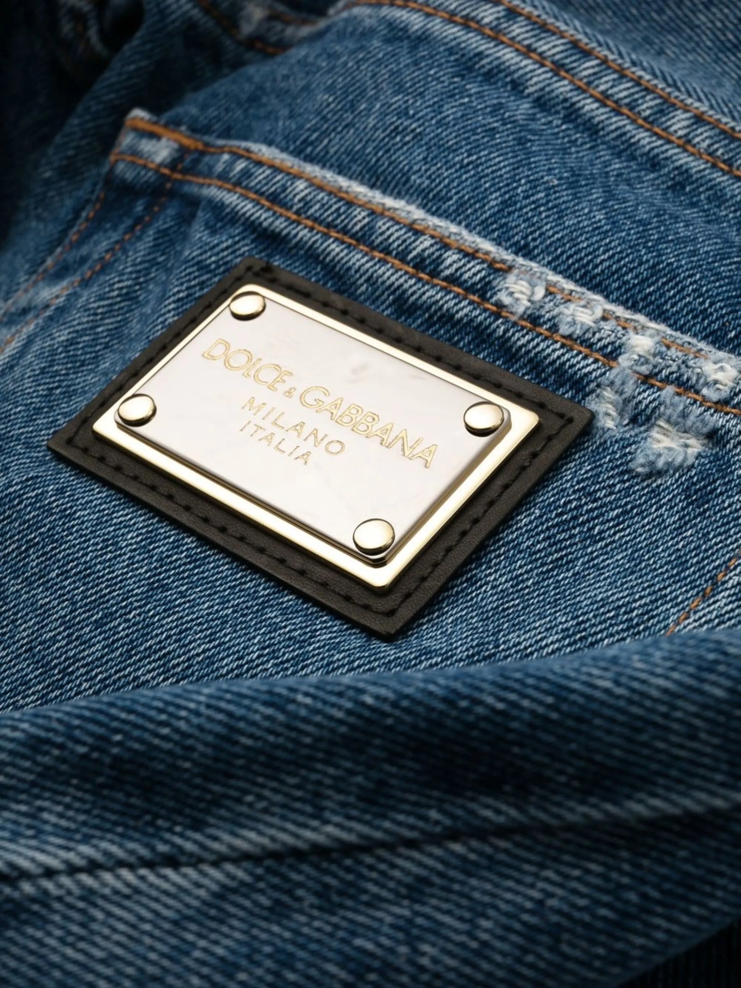 distressed cropped jeans