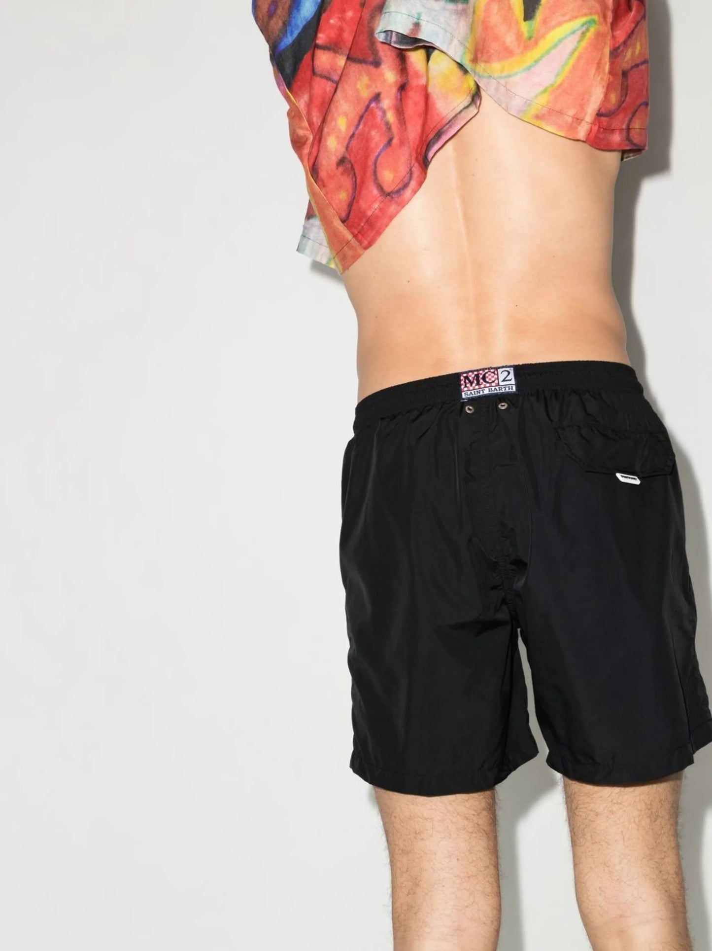 Pantone™ Special Edition logo-patch swim shorts
