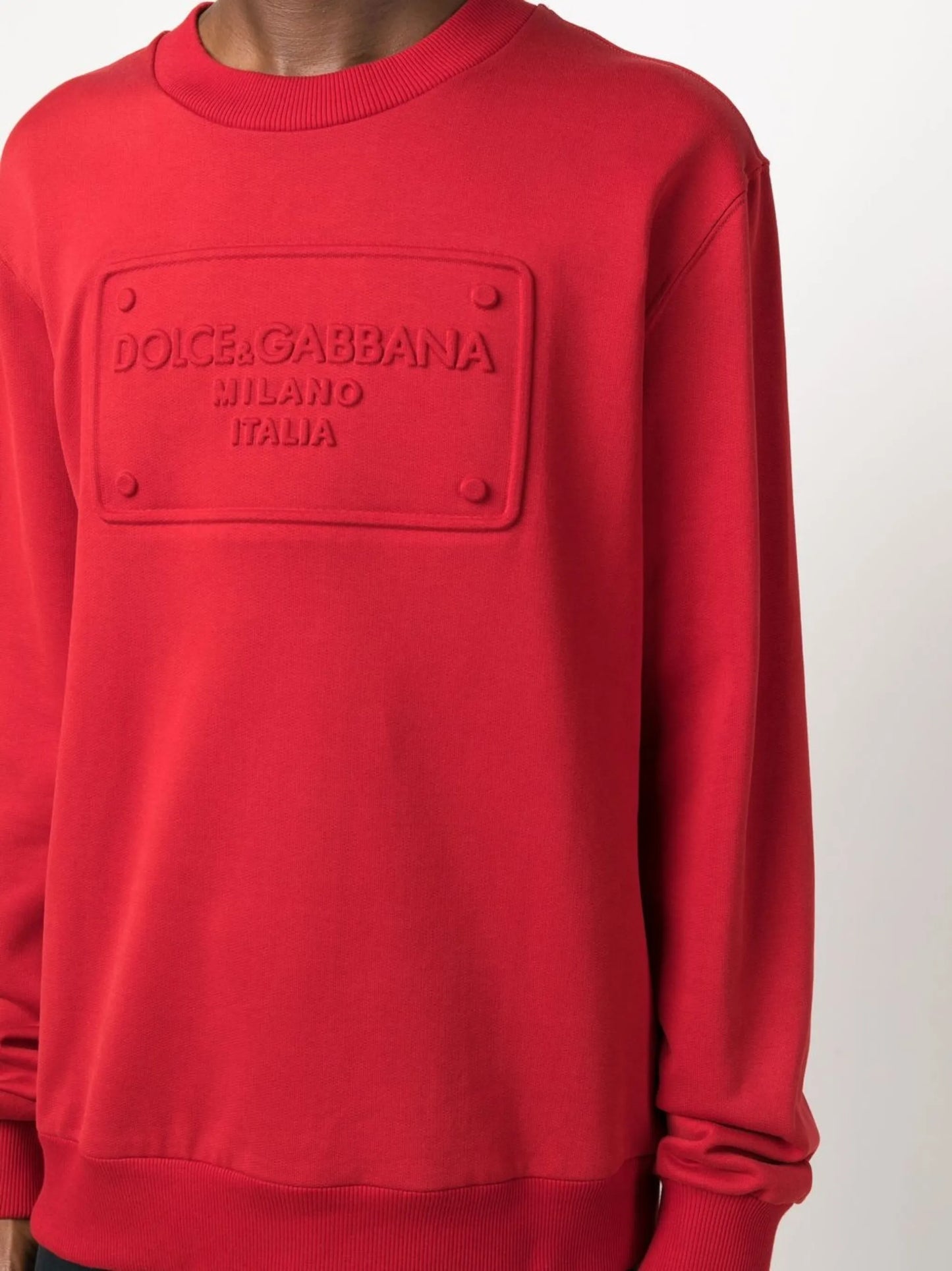 logo-embossed sweatshirt