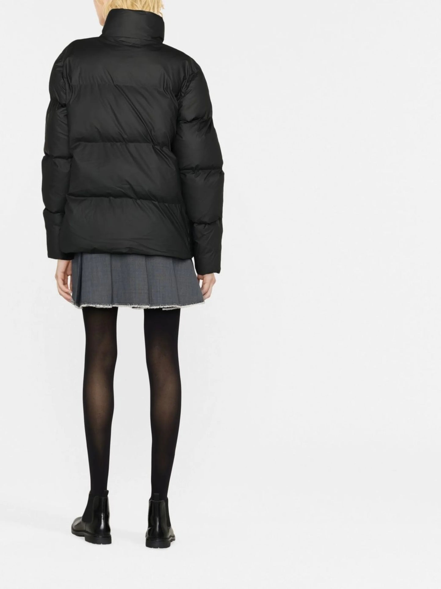 logo-patch puffer jacket