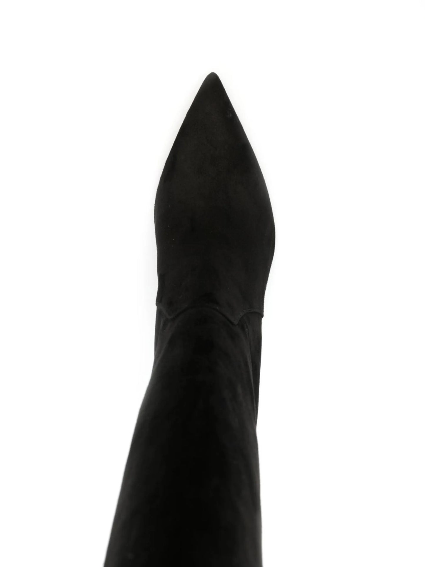 knee-high pointed-toe boots