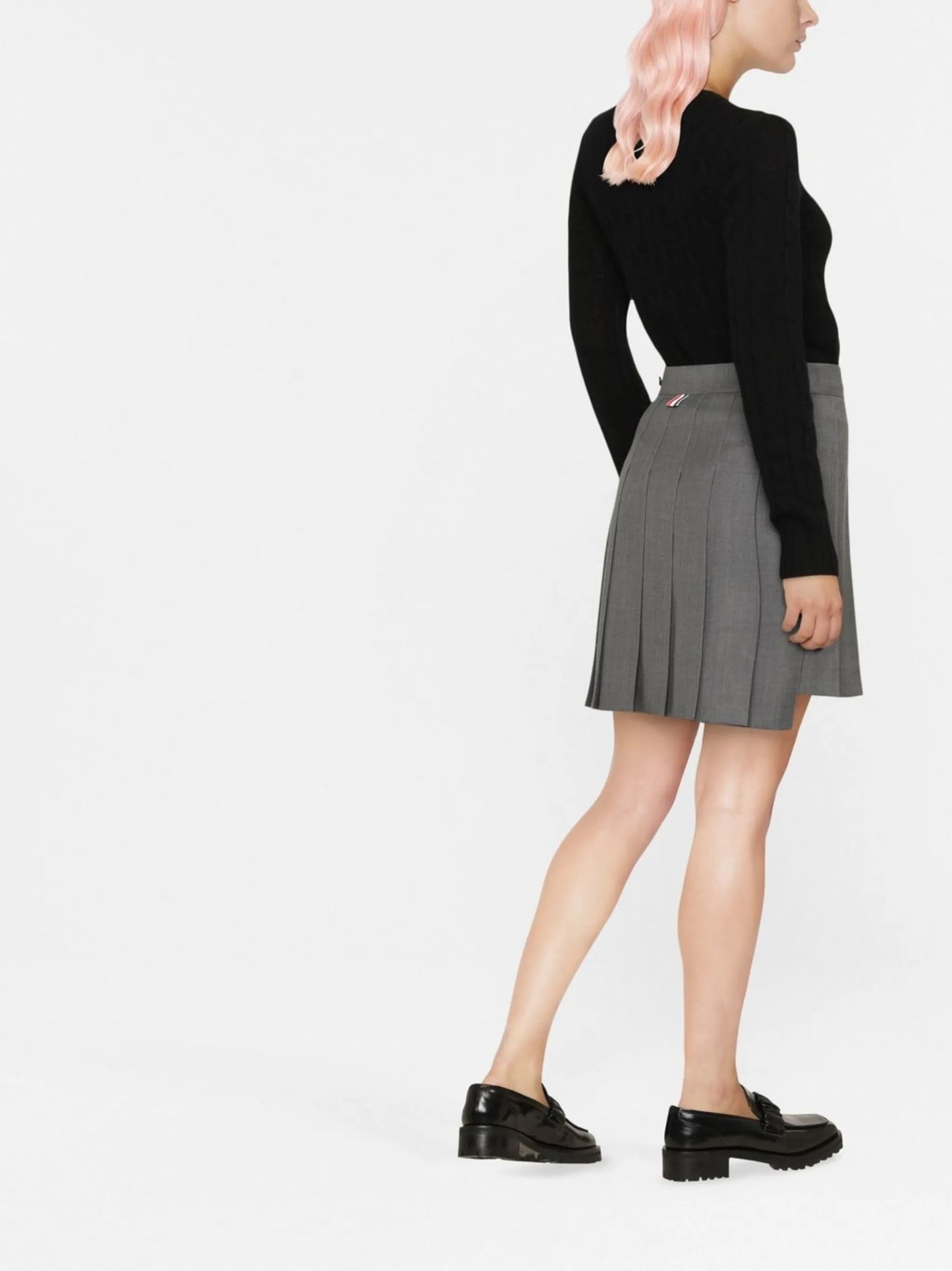 Julianna cashmere cable-knit jumper