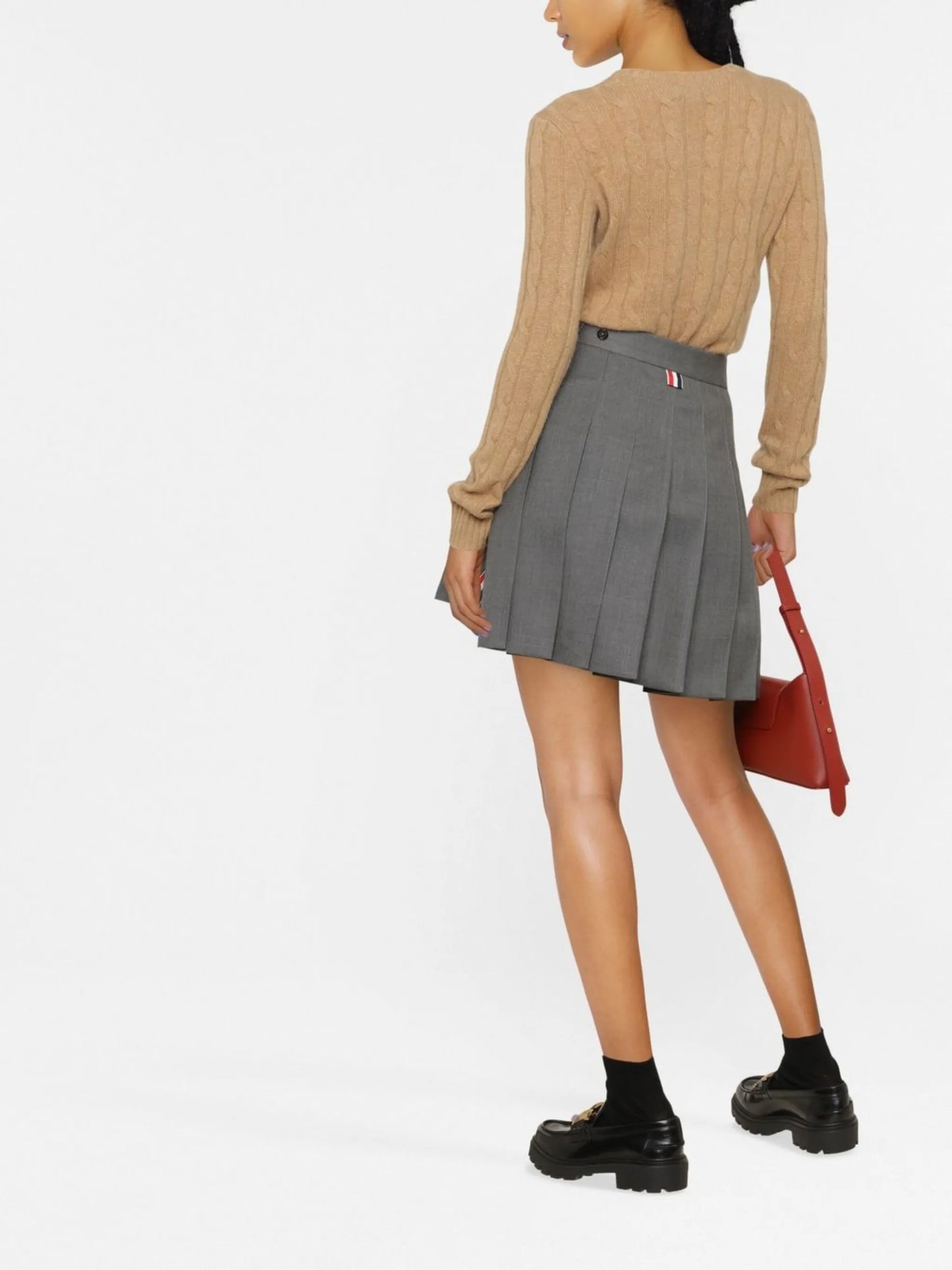 cable-knit cashmere jumper