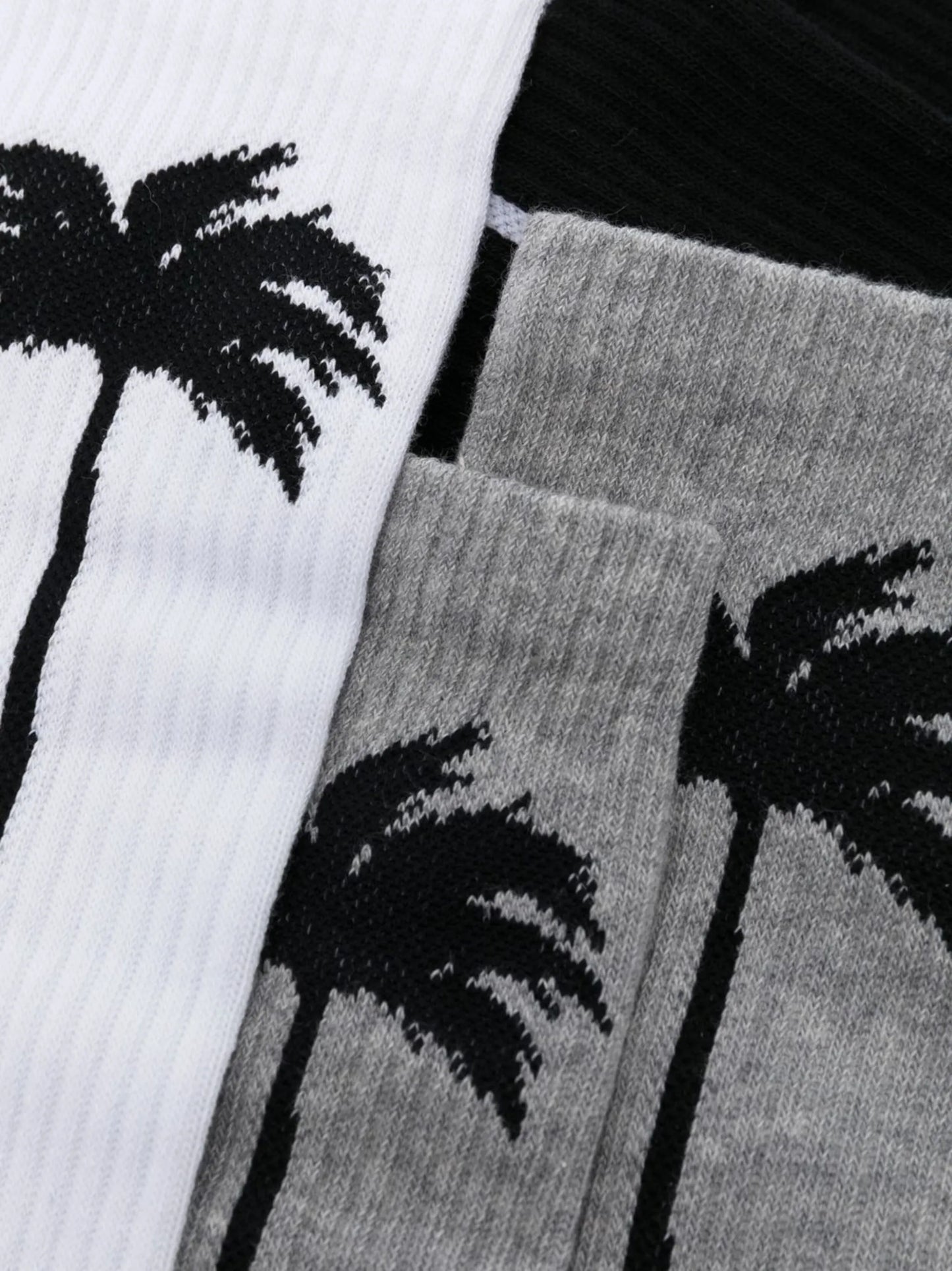 Palm Tree-motif socks (set of three)