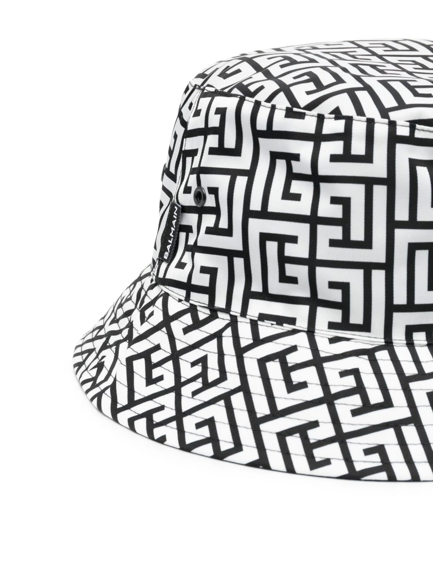monogram-print bucket hat