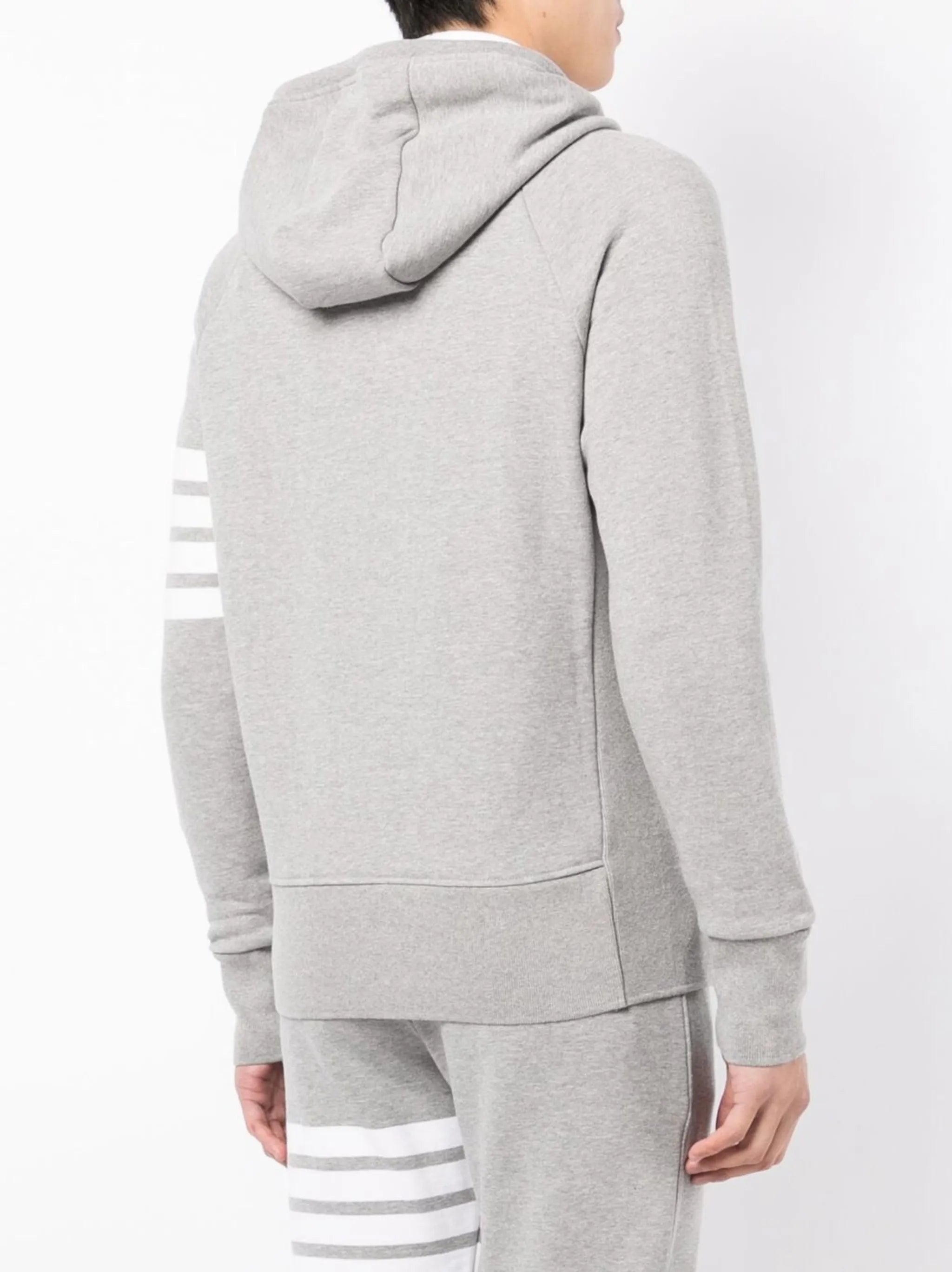 4-Bar zip-up hoodie