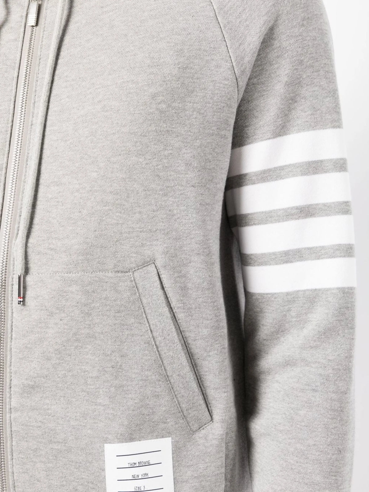 Classic Loopback 4-Bar zip-up hoodie