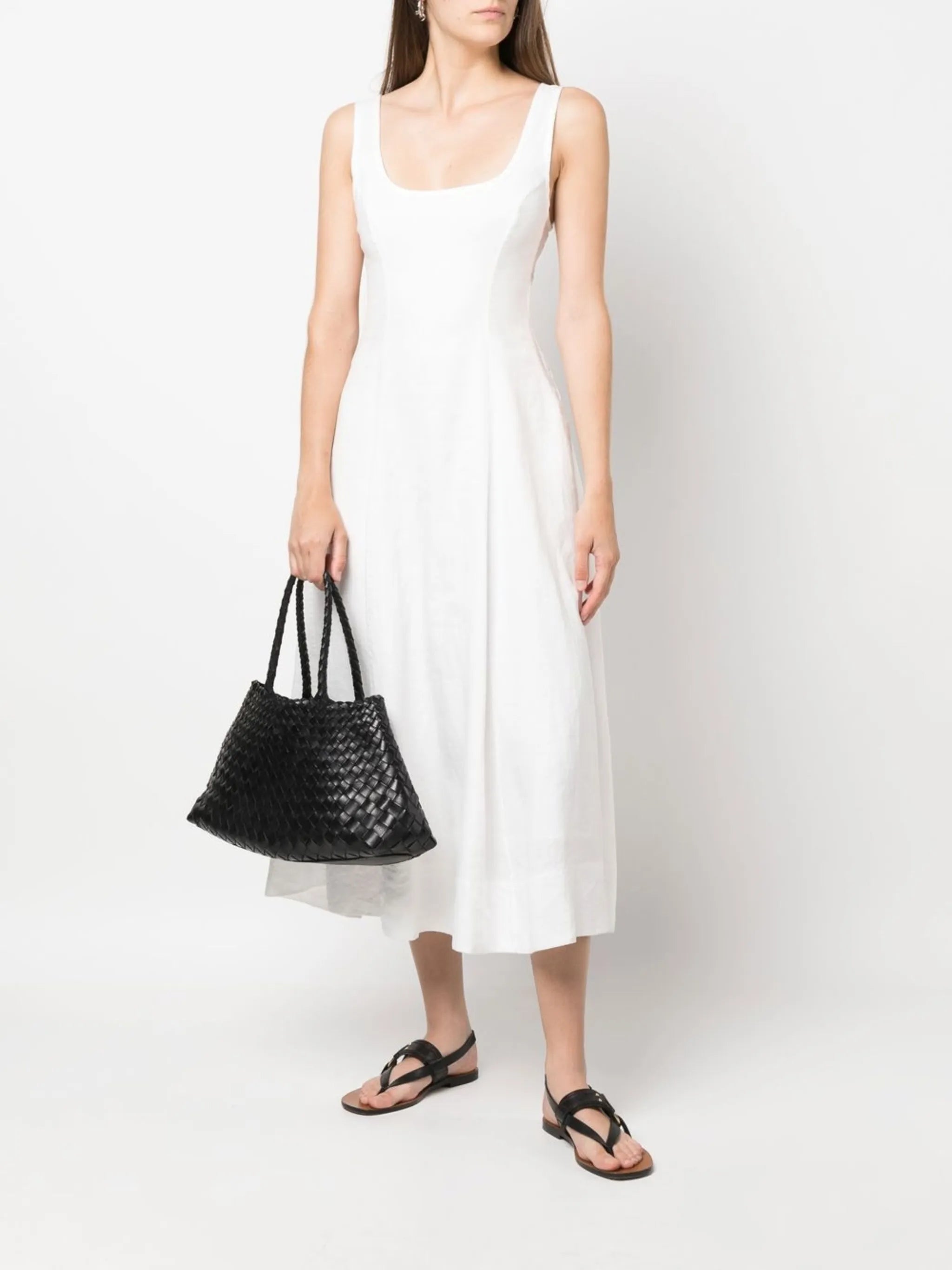 Santa Croce interwoven leather tote bag