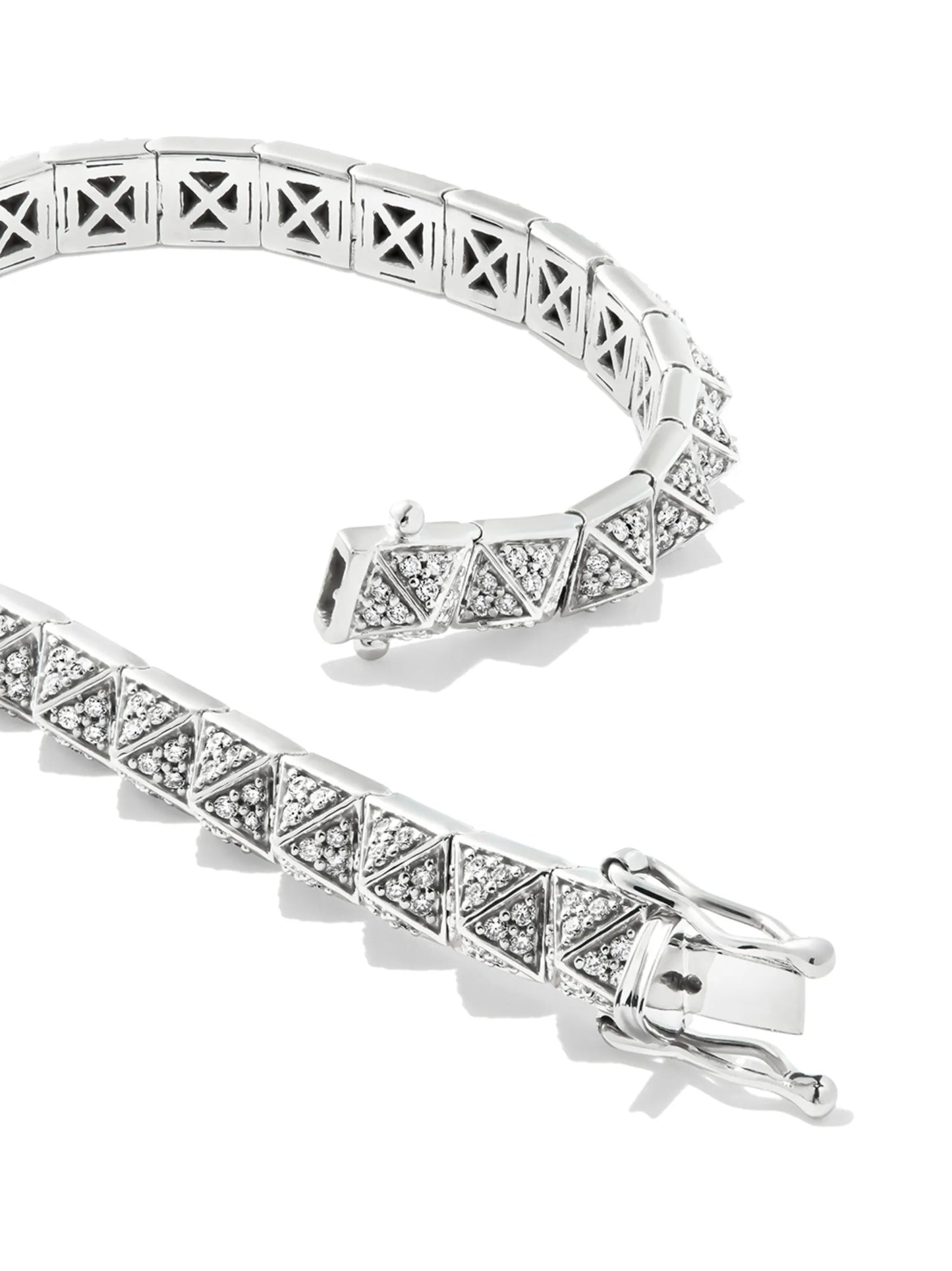 14kt white gold Prism diamond bracelet