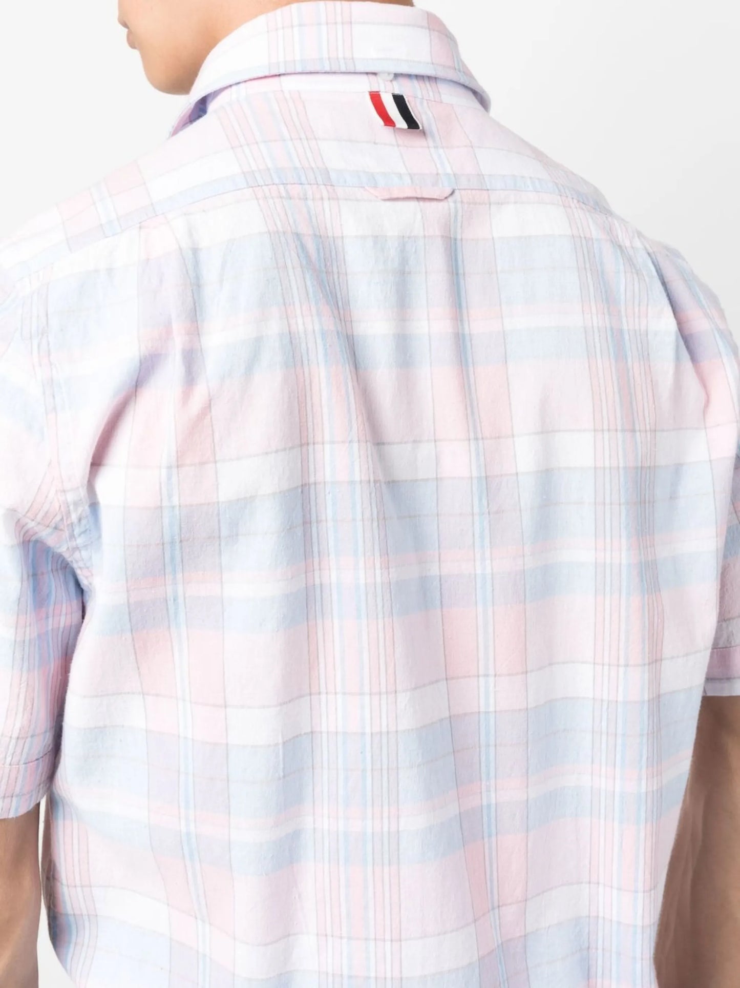check-print short-sleeve shirt