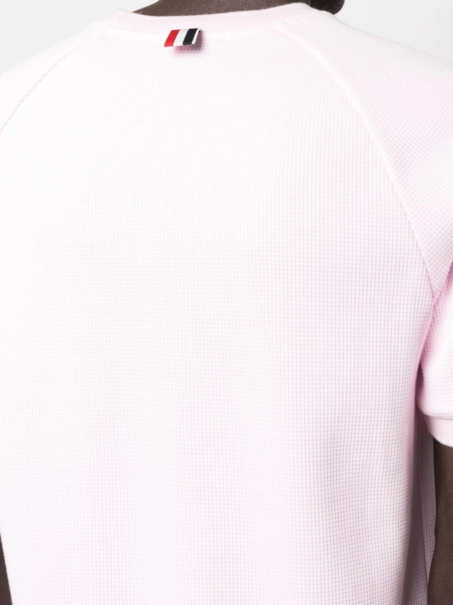 stripe-detail short-sleeved jumper