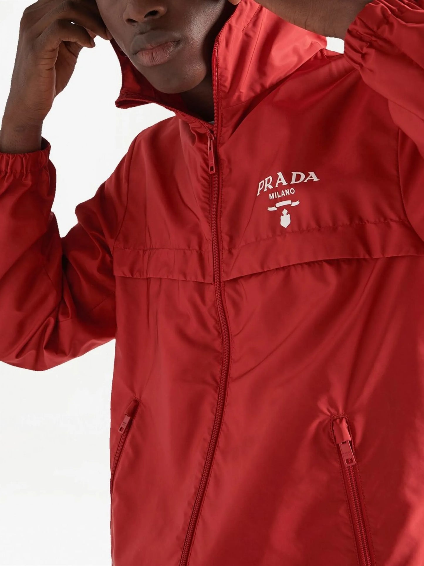 Re-Nylon hooded jacket