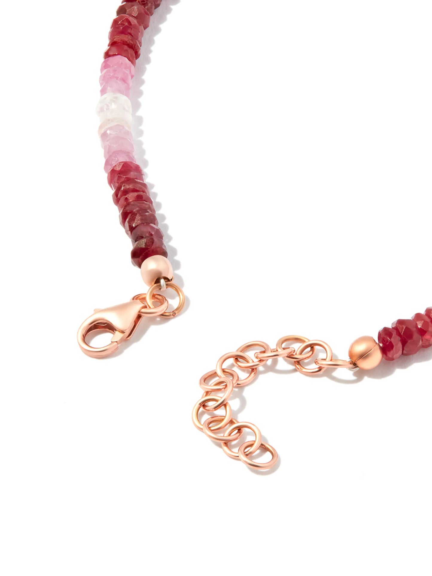 9kt rose gold Smiley ruby bracelet