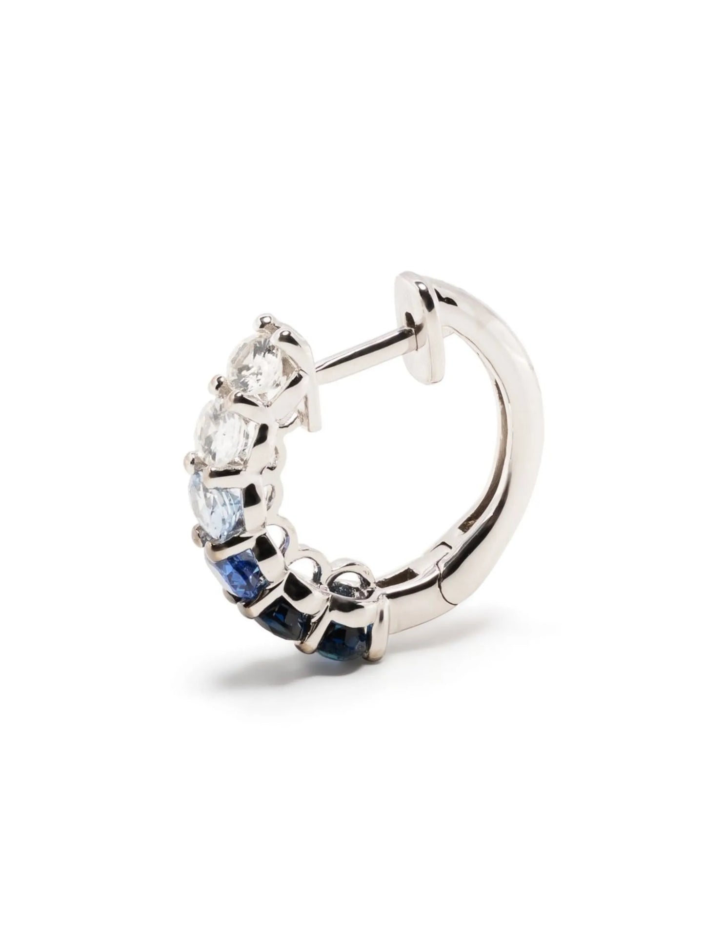 14kt white gold Chunko hoop earrings